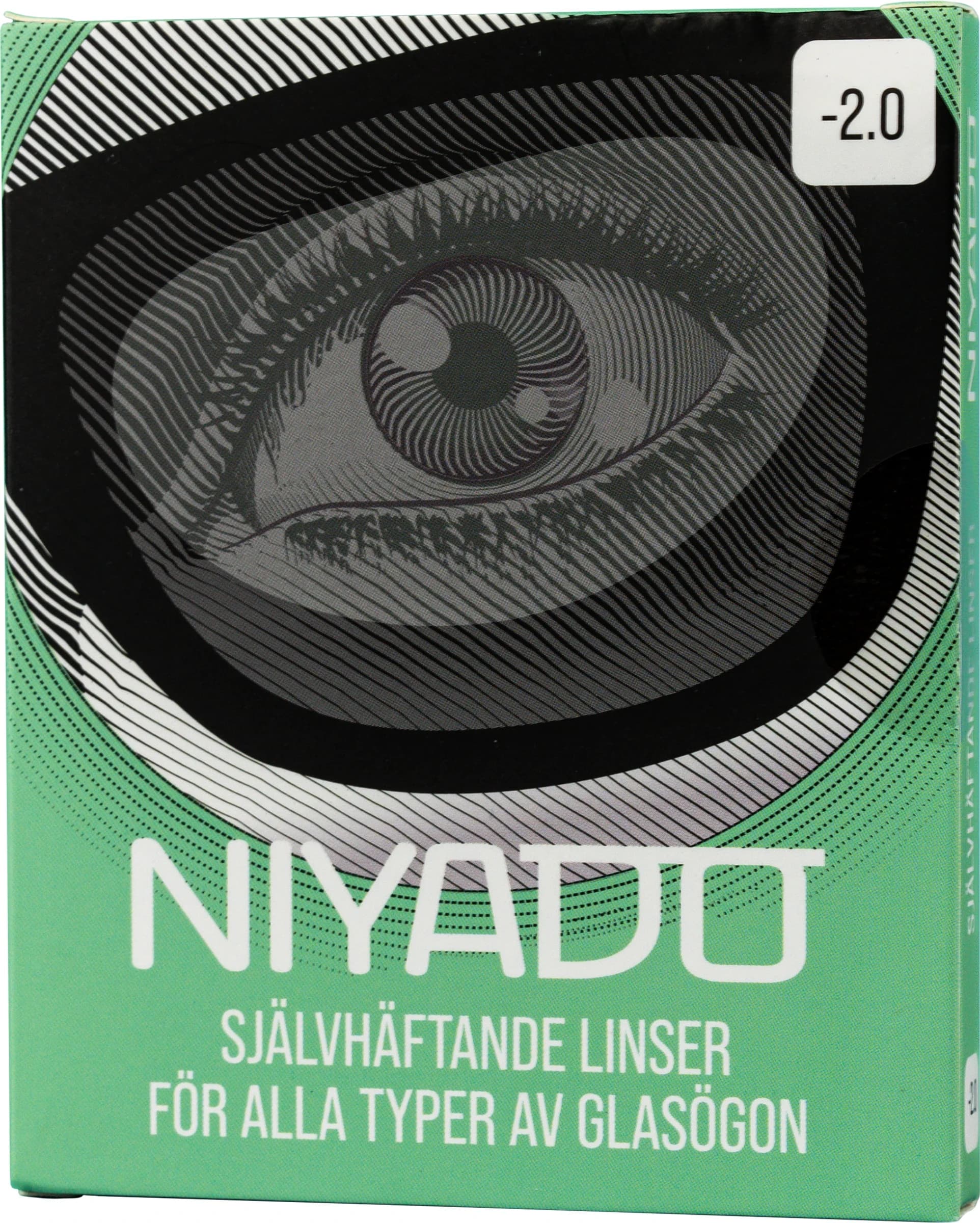 NIYADO Självhäftande Optiska Silikonlinser 1-par -2,0 från NIYADO – köp hos Apotek Hjärtat