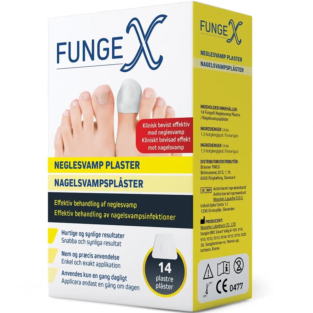 FungeX Nagelsvampsplåster 14 st från FungeX – köp hos Apotek Hjärtat