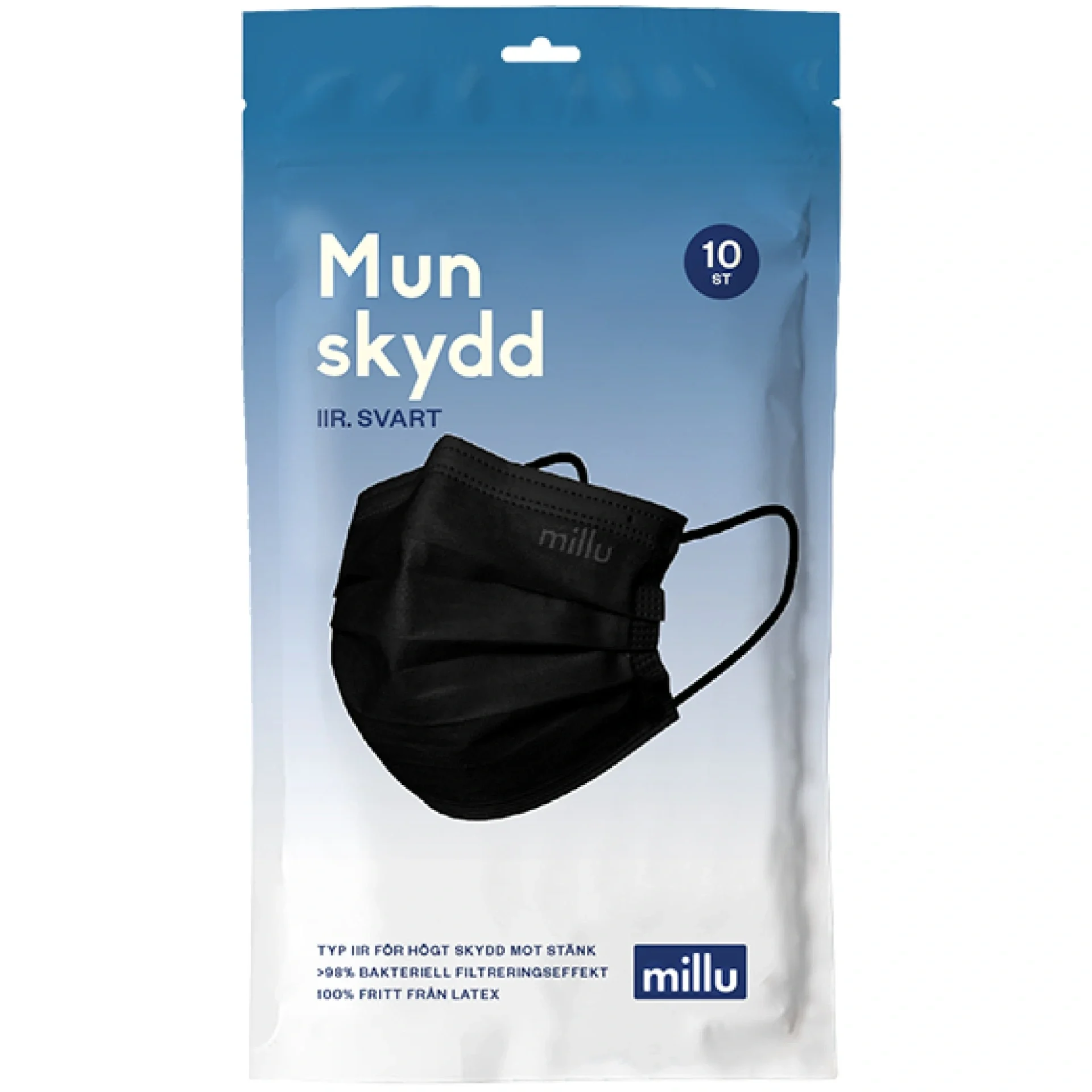 Millu Munskydd IIR 10 st Svart från Millu – köp hos Apotek Hjärtat