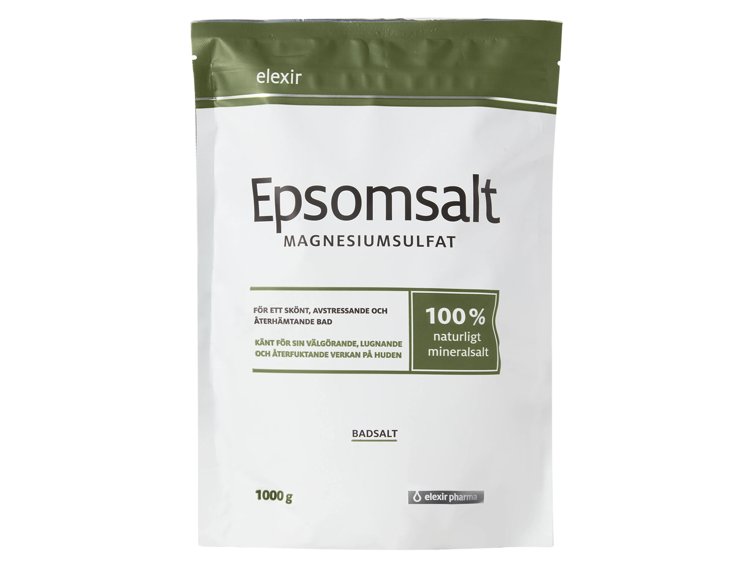 Elexir Pharma Epsomsalt 1000 gram från Elexir Pharma – köp hos Apotek Hjärtat