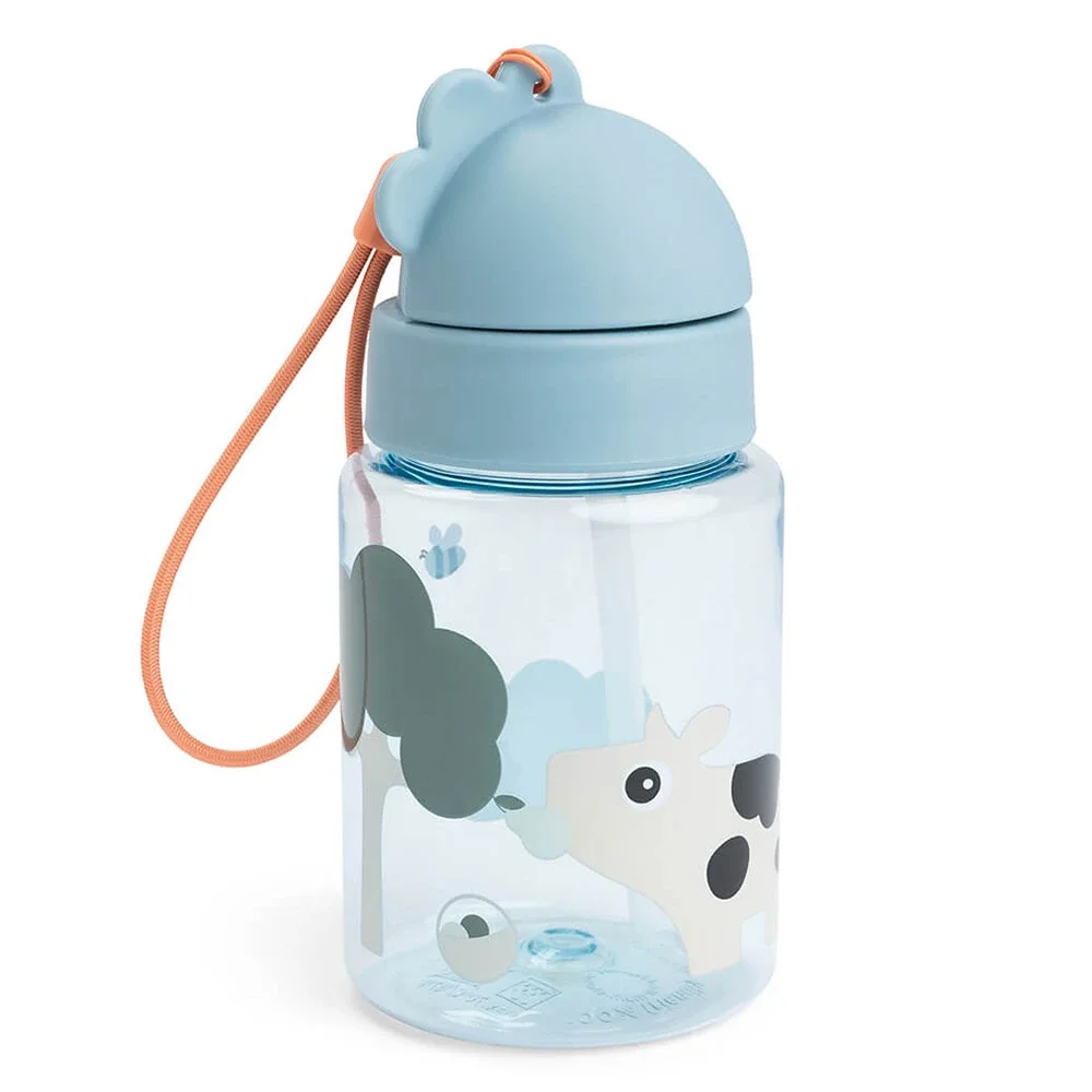 Done by Deer Straw Bottle Tiny Farm Blue från Done by Deer – köp hos Apotek Hjärtat