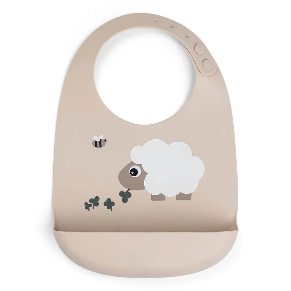 Done by Deer Silicone Bib Sheepy Sand från Done by Deer – köp hos Apotek Hjärtat