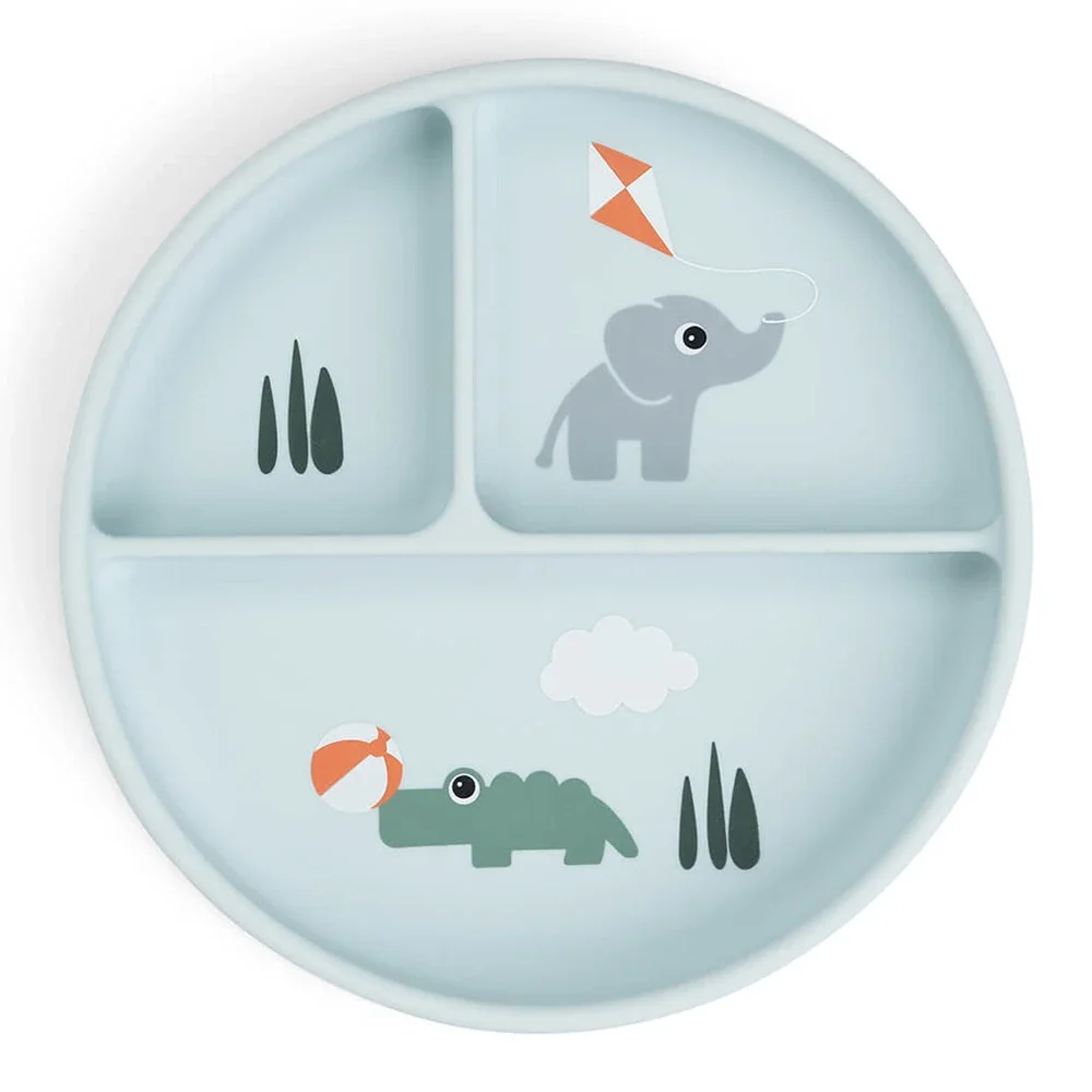Done by Deer Stick&Stay Compartment Plate Playground Blue från Done by Deer – köp hos Apotek Hjärtat