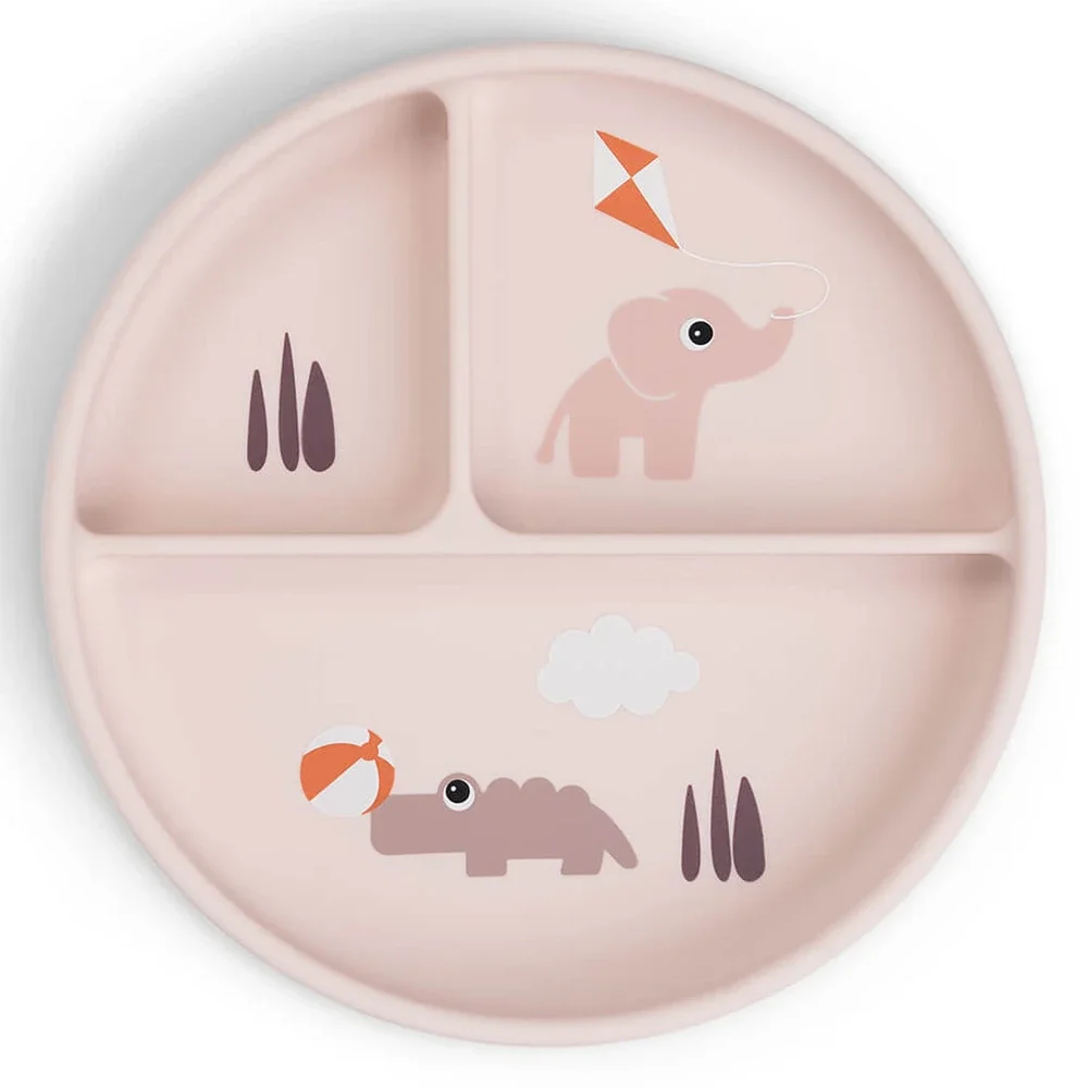Done by Deer Stick&Stay Compartment Plate Playground Powder från Done by Deer – köp hos Apotek Hjärtat