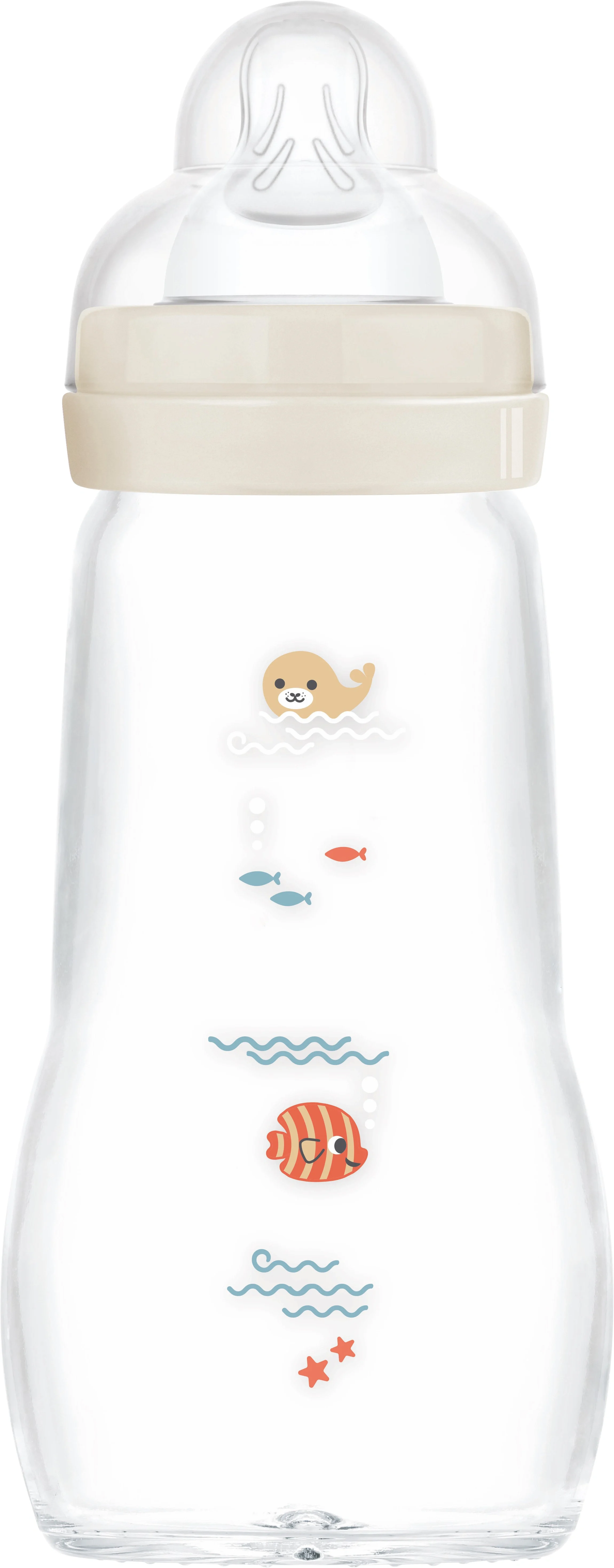 MAM Feel Good Glass Bottle Neutral 260 ml från MAM – köp hos Apotek Hjärtat