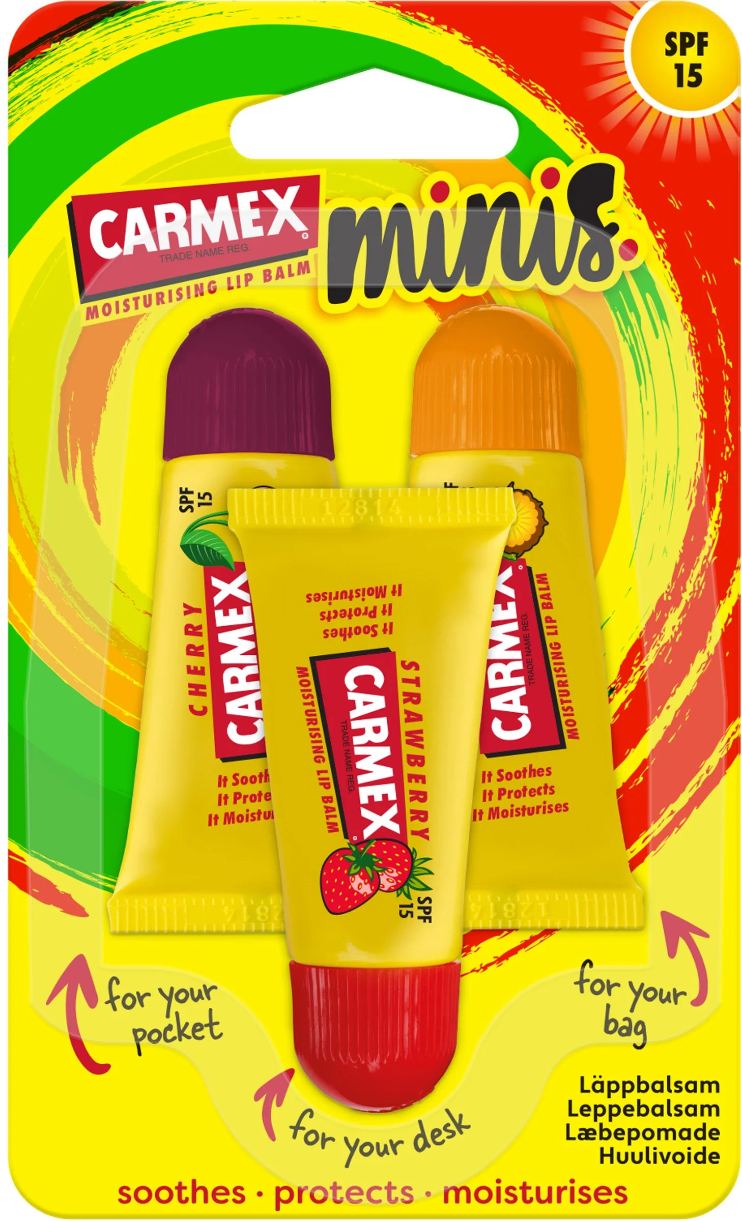 Carmex Lip Balm Minis SPF 15, 3x5 ml från Carmex – köp hos Apotek Hjärtat
