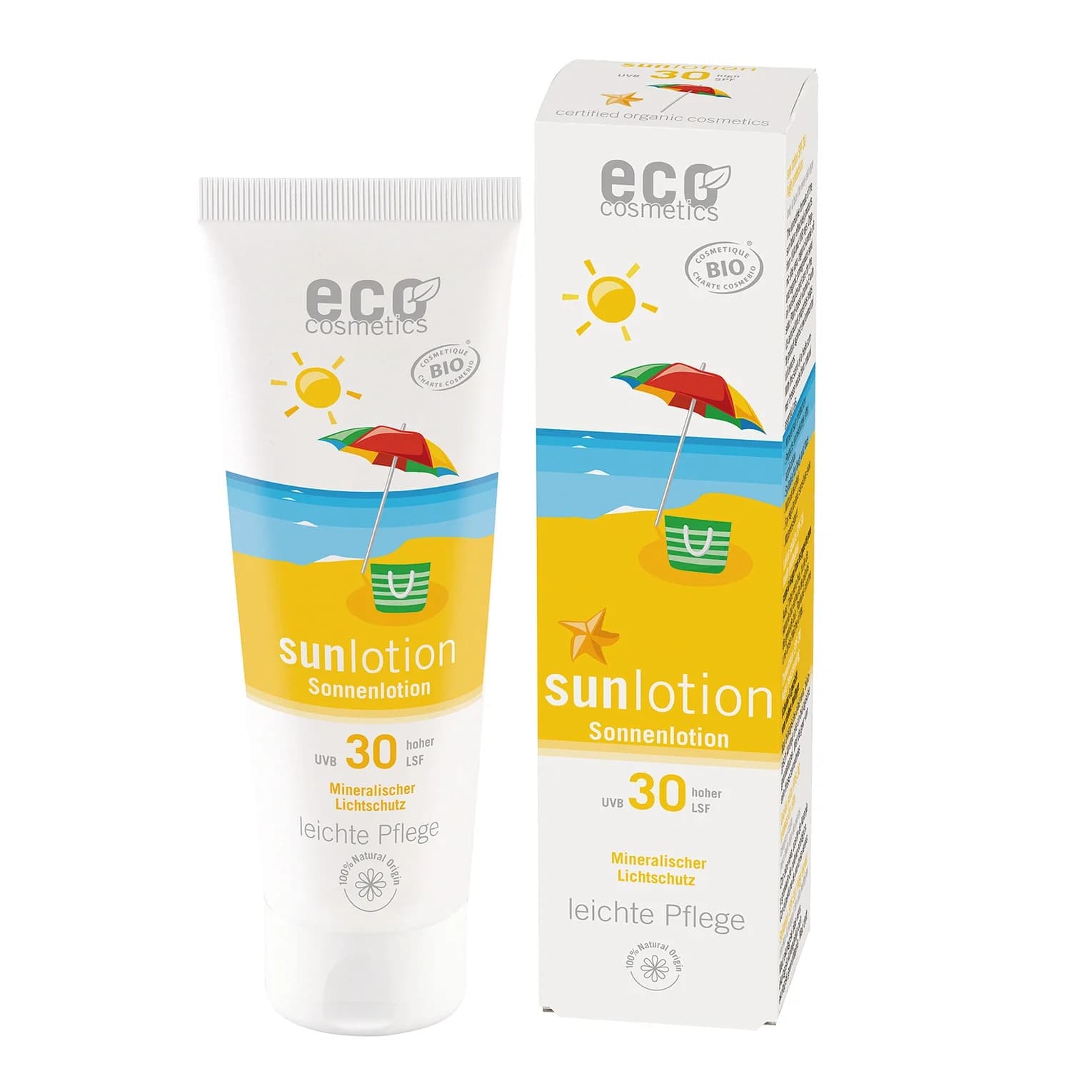 Eco Cosmetics Sollotion Aloe Vera & Karanja SPF 30, 125 ml från Eco Cosmetics – köp hos Apotek Hjärtat