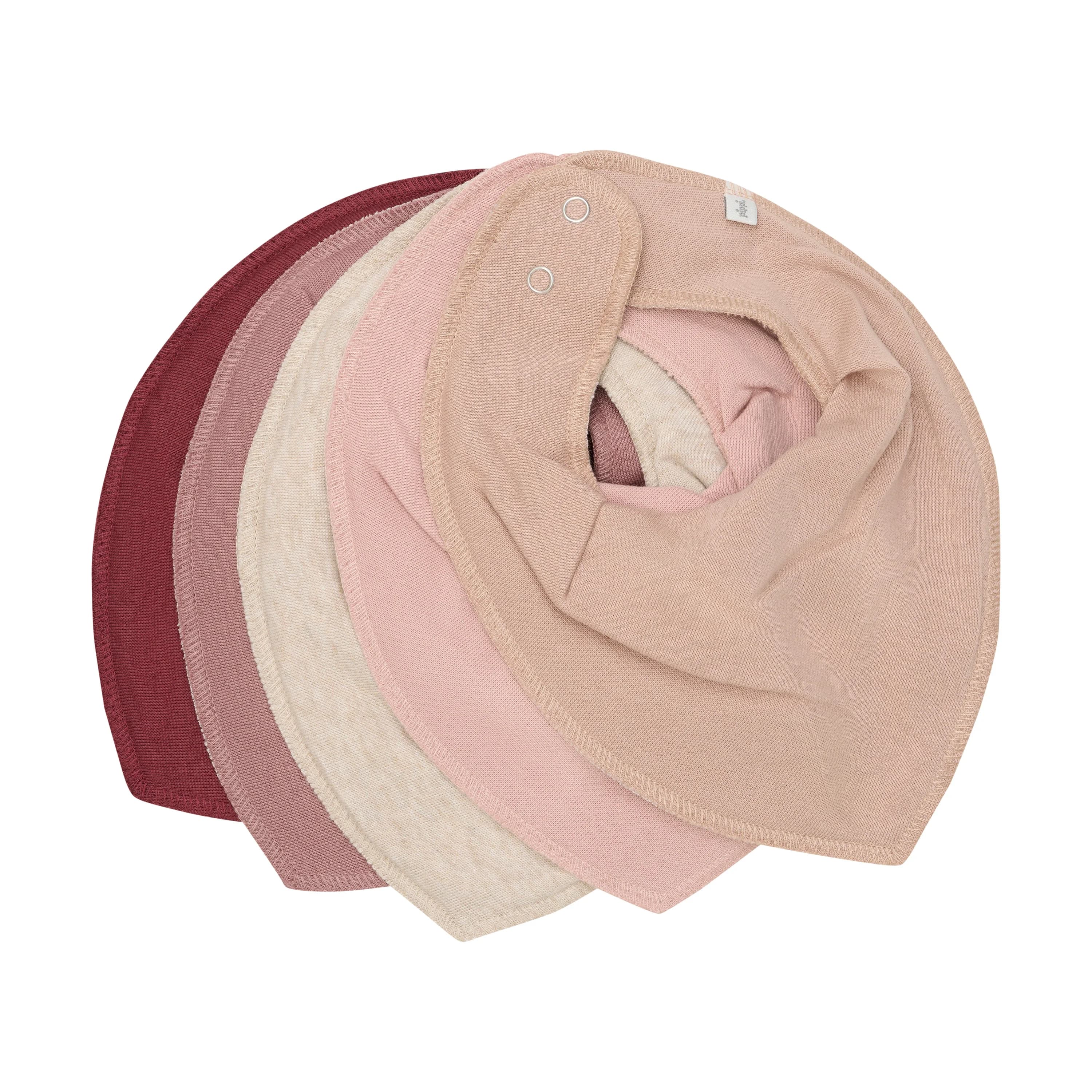 PIPPI Bandana Bib Solid New Maroon Onesize 5-pack från Pippi – köp hos Apotek Hjärtat