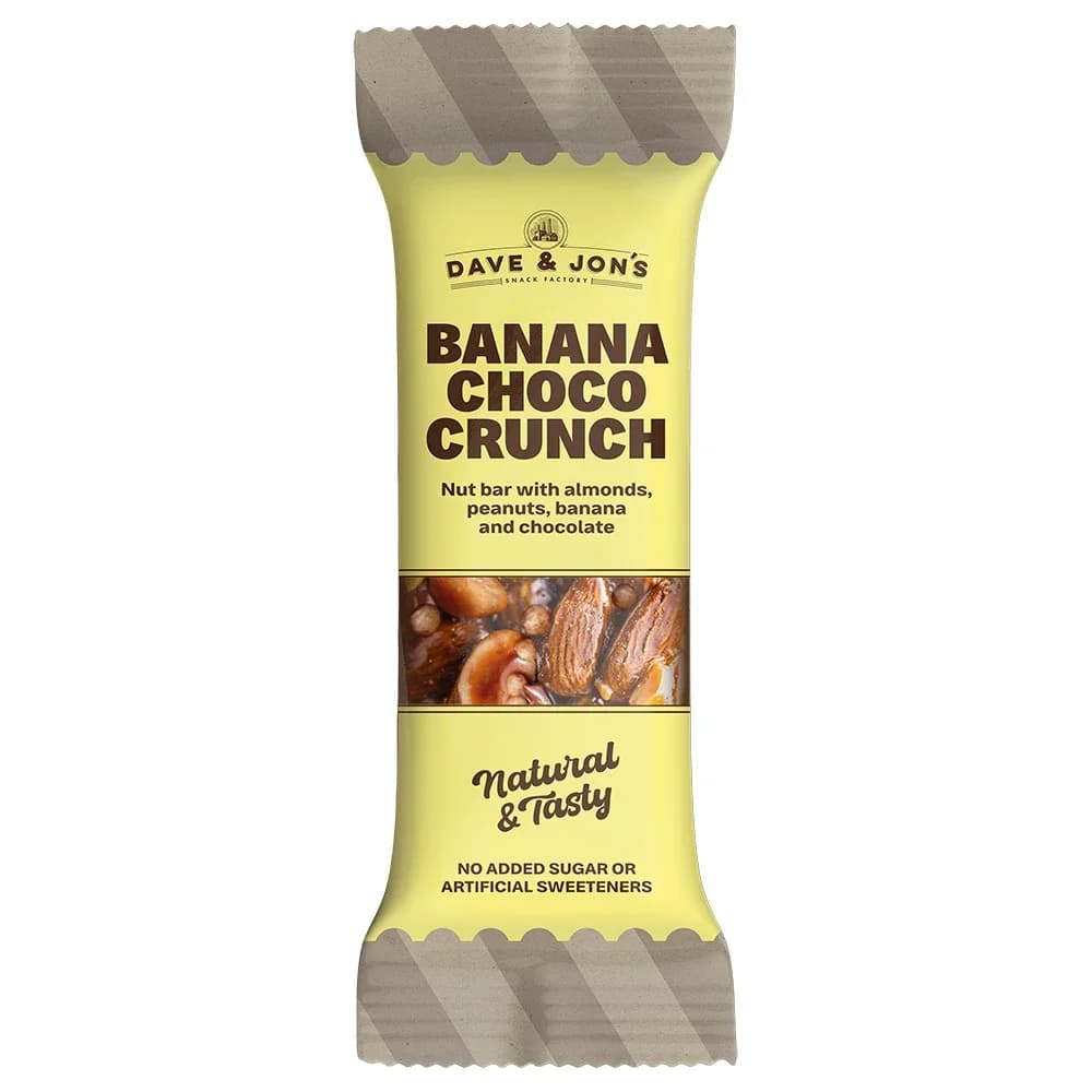 Dave & Jon's Nötbar Banan/Choklad 35 g från Dave & Jons – köp hos Apotek Hjärtat