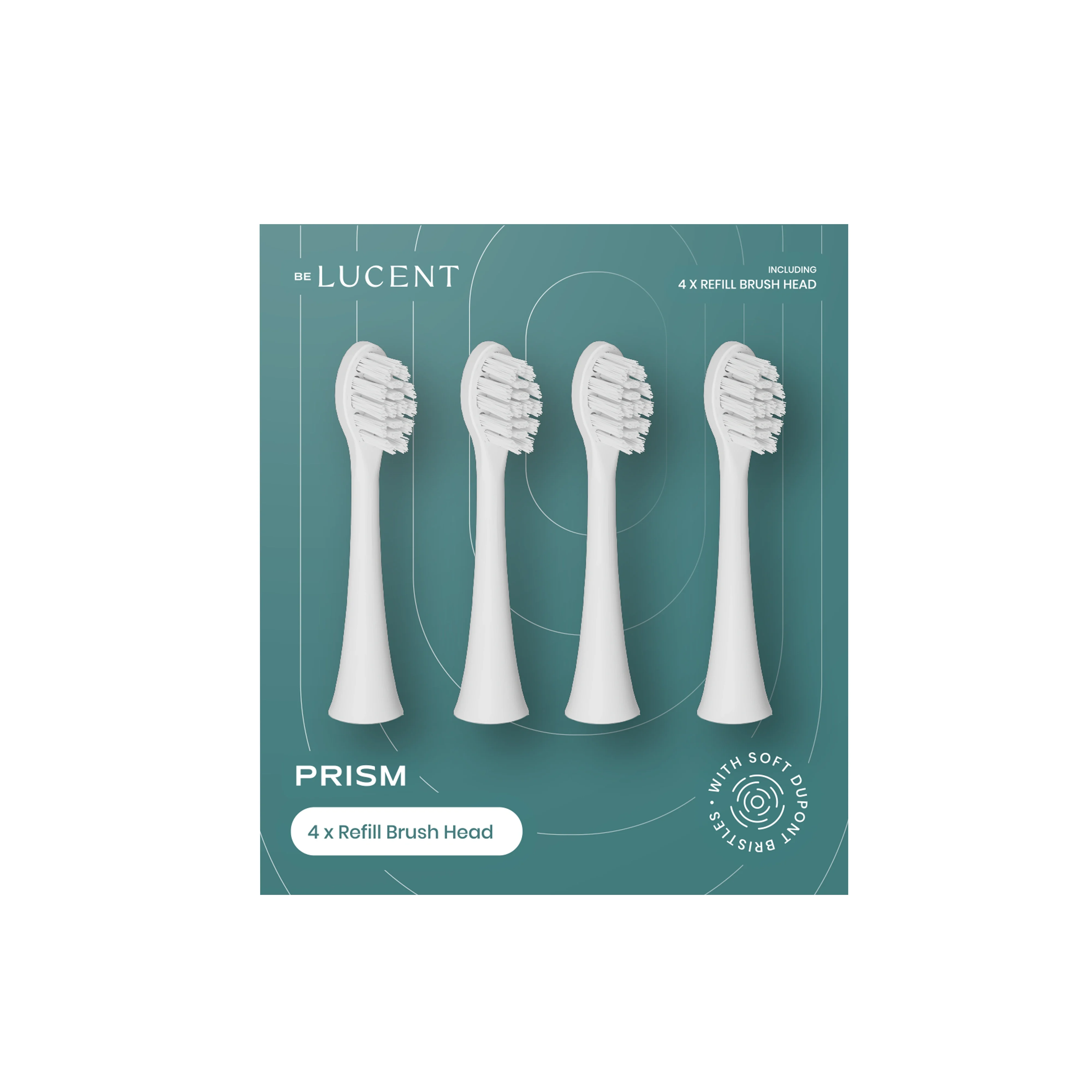 Be Lucent Prism Tandborsthuvud White 4 st från Be Lucent – köp hos Apotek Hjärtat