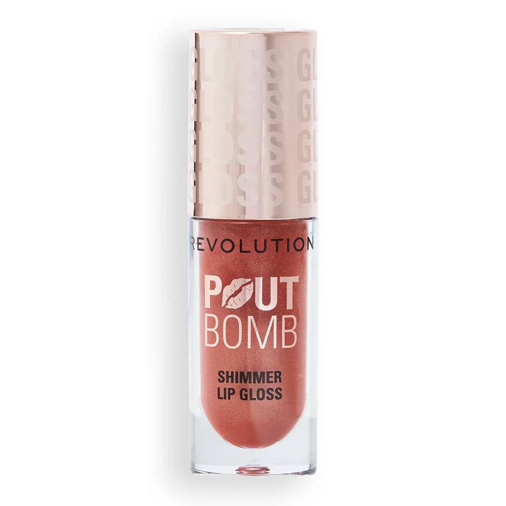 Revolution Beauty London Pout Bomb Shimmer Gloss 4,5ml Nude Glow från Revolution Beauty London – köp hos Apotek Hjärtat