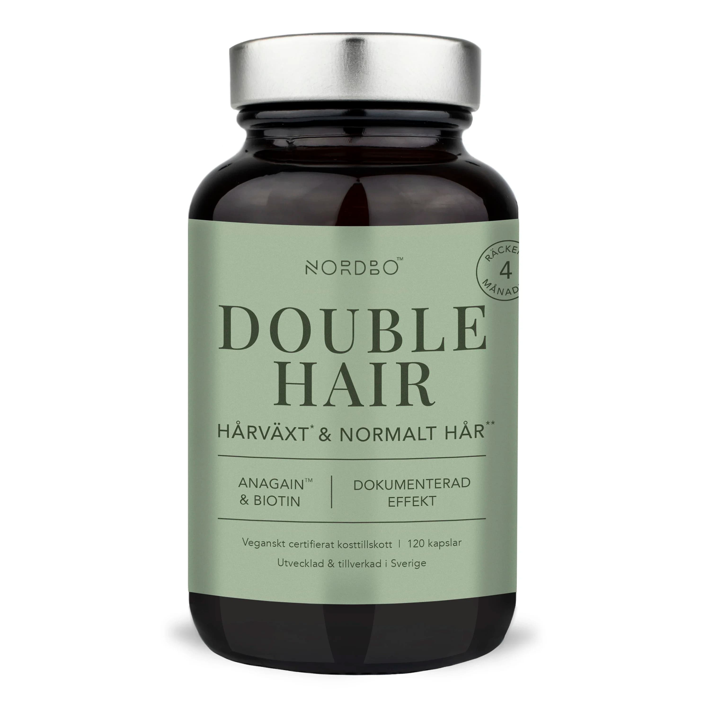 Nordbo Double Hair 120 kapslar från Nordbo – köp hos Apotek Hjärtat
