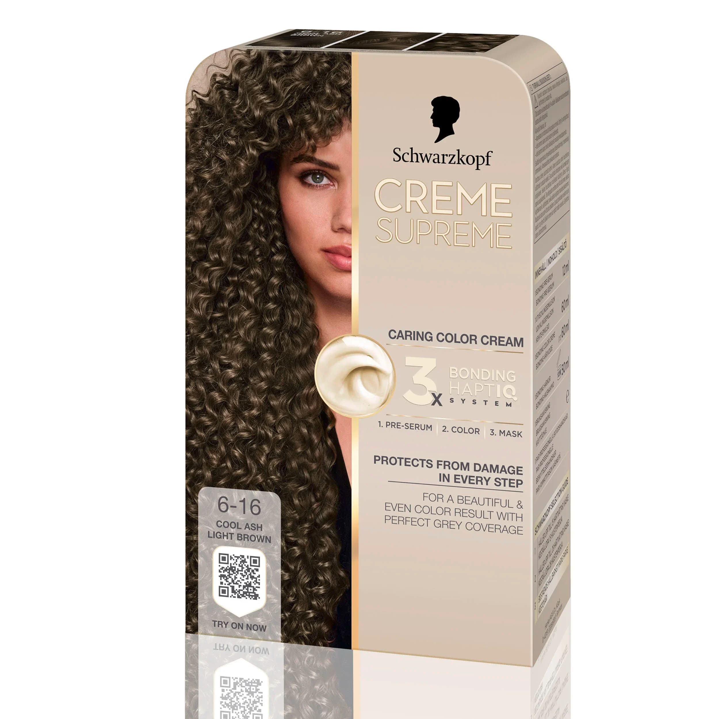 Schwarzkopf Creme Supreme 6-16 Cool Pearly Brown från Schwarzkopf – köp hos Apotek Hjärtat