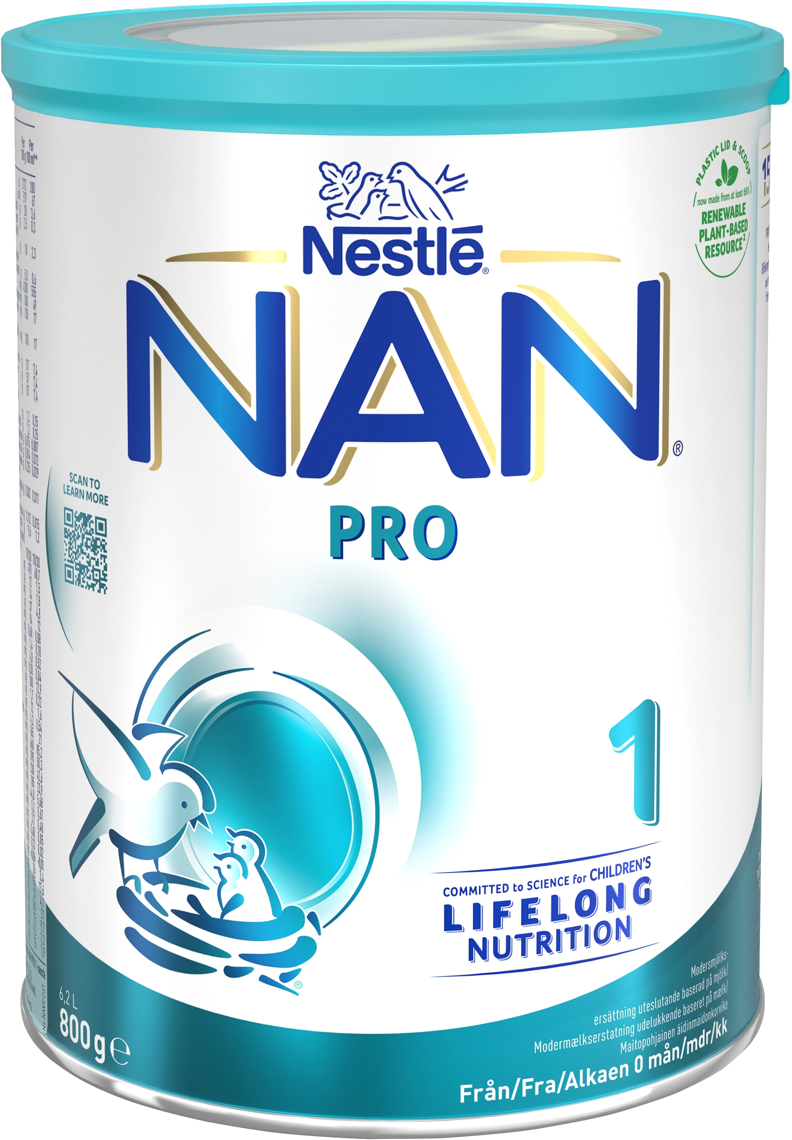 NAN Pro 1 Modersmjölksersättning 800 g från Nan – köp hos Apotek Hjärtat