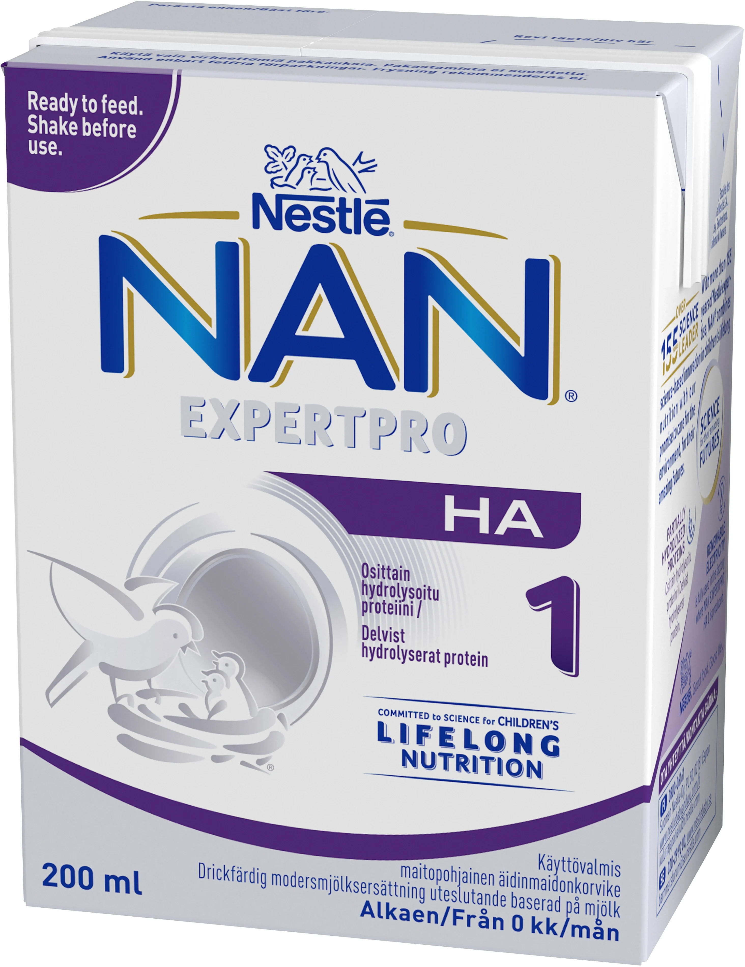 NAN Expertpro H.A. 1 Drickfärdig Modersmjölkersättning 12 x 200 ml från Nan – köp hos Apotek Hjärtat