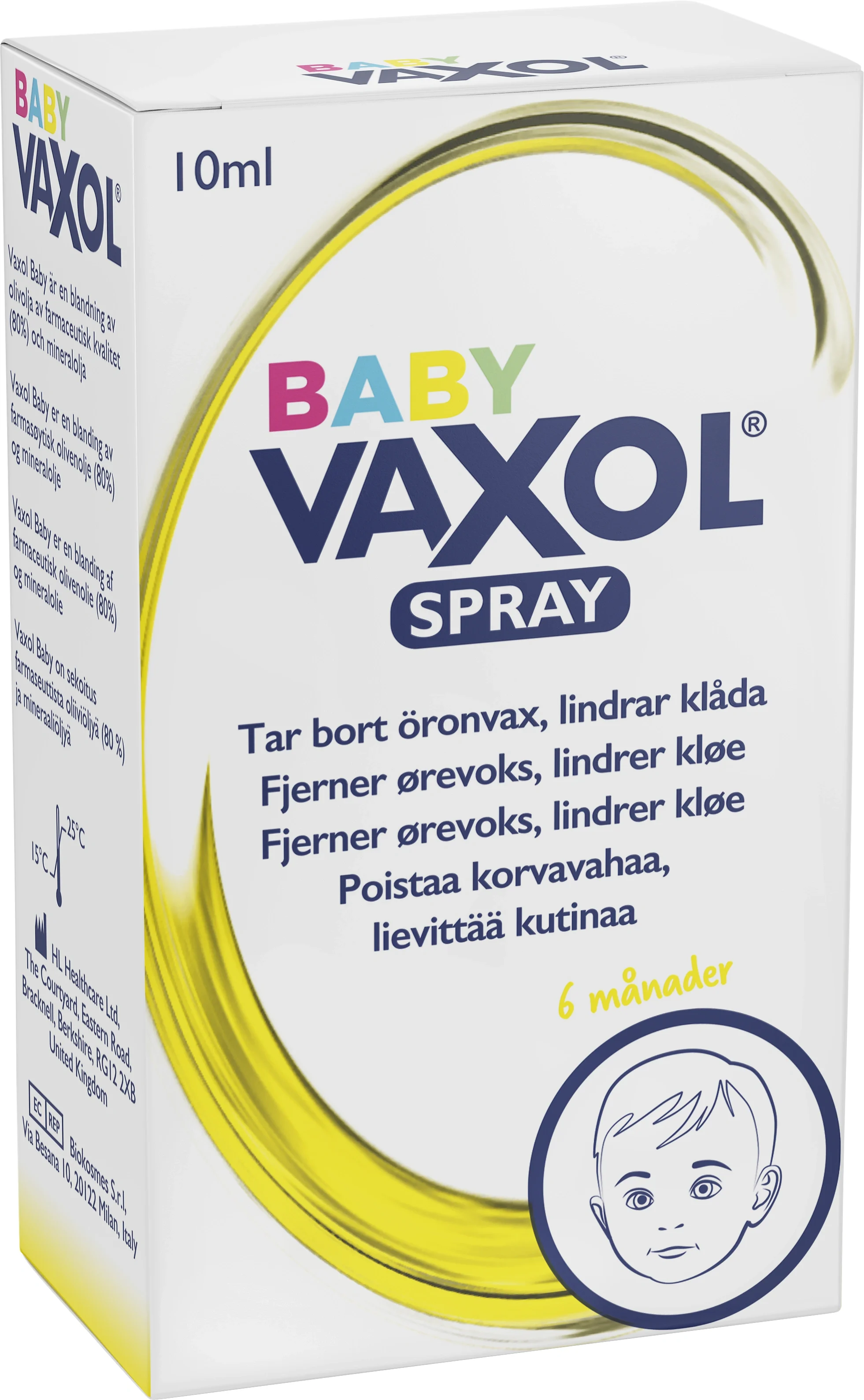Vaxol Baby Öronspray 10 ml från Vaxol – köp hos Apotek Hjärtat
