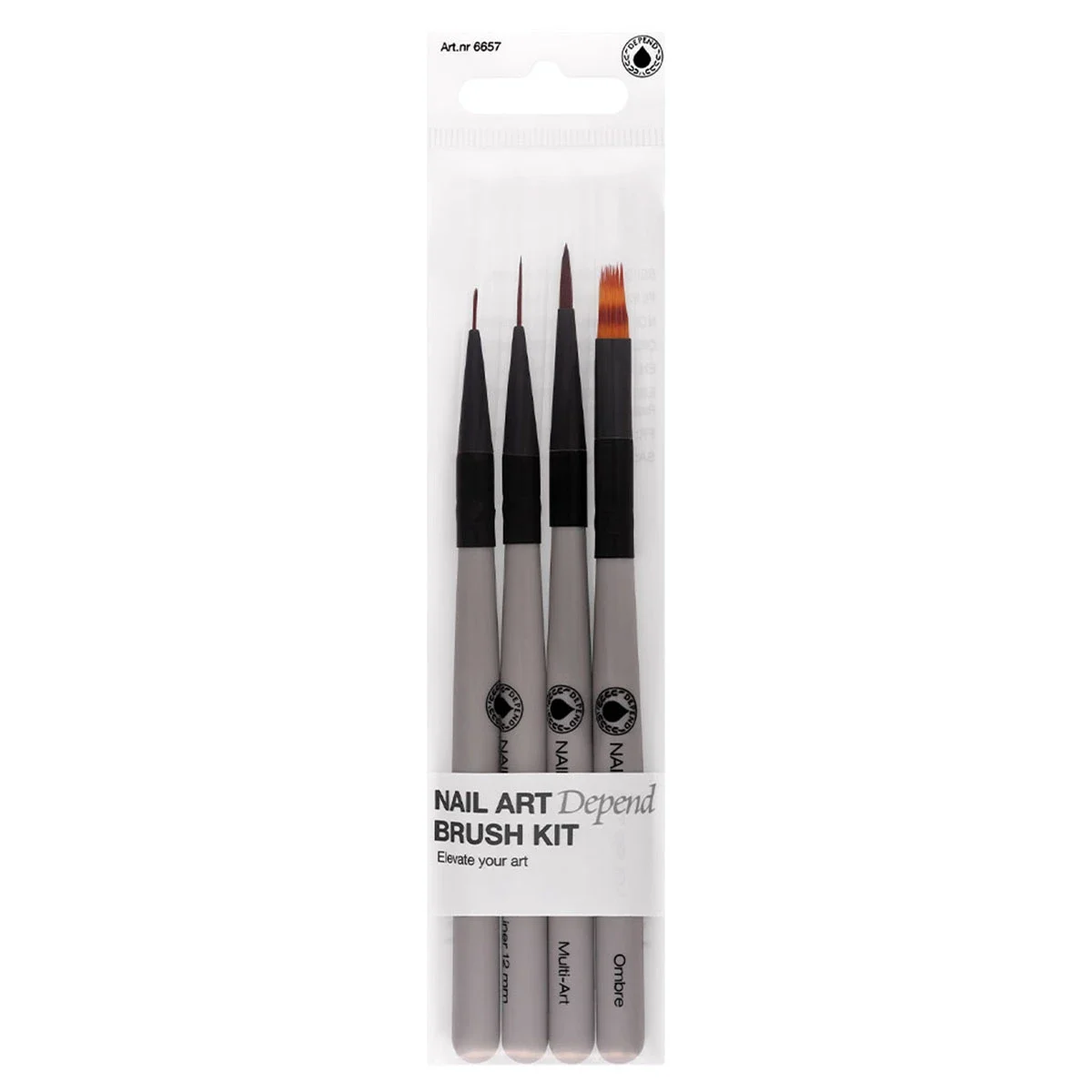 Depend Nail Art Brush Kit 4-pack från Depend – köp hos Apotek Hjärtat