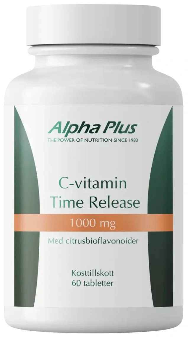 Alpha Plus C-vitamin Time Release 1000 mg 60 tabletter från Alpha Plus – köp hos Apotek Hjärtat