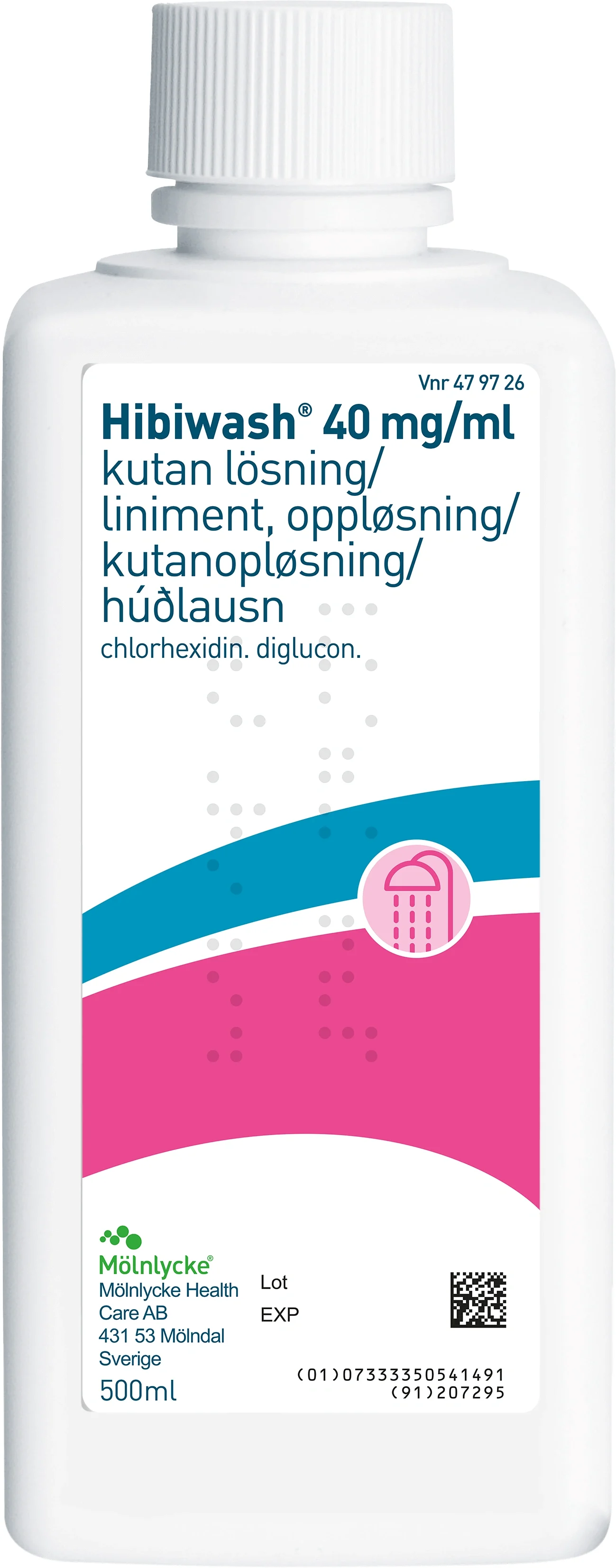 Hibiwash Kutan lösning 40mg/ml Flaska 500 ml från Hibiwash – köp hos Apotek Hjärtat