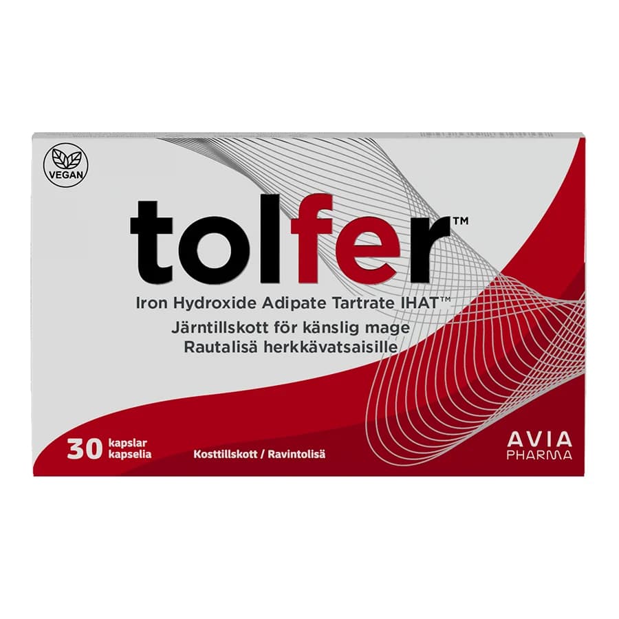 Tolfer Järn 30 mg 30 kapslar från Tolfer – köp hos Apotek Hjärtat