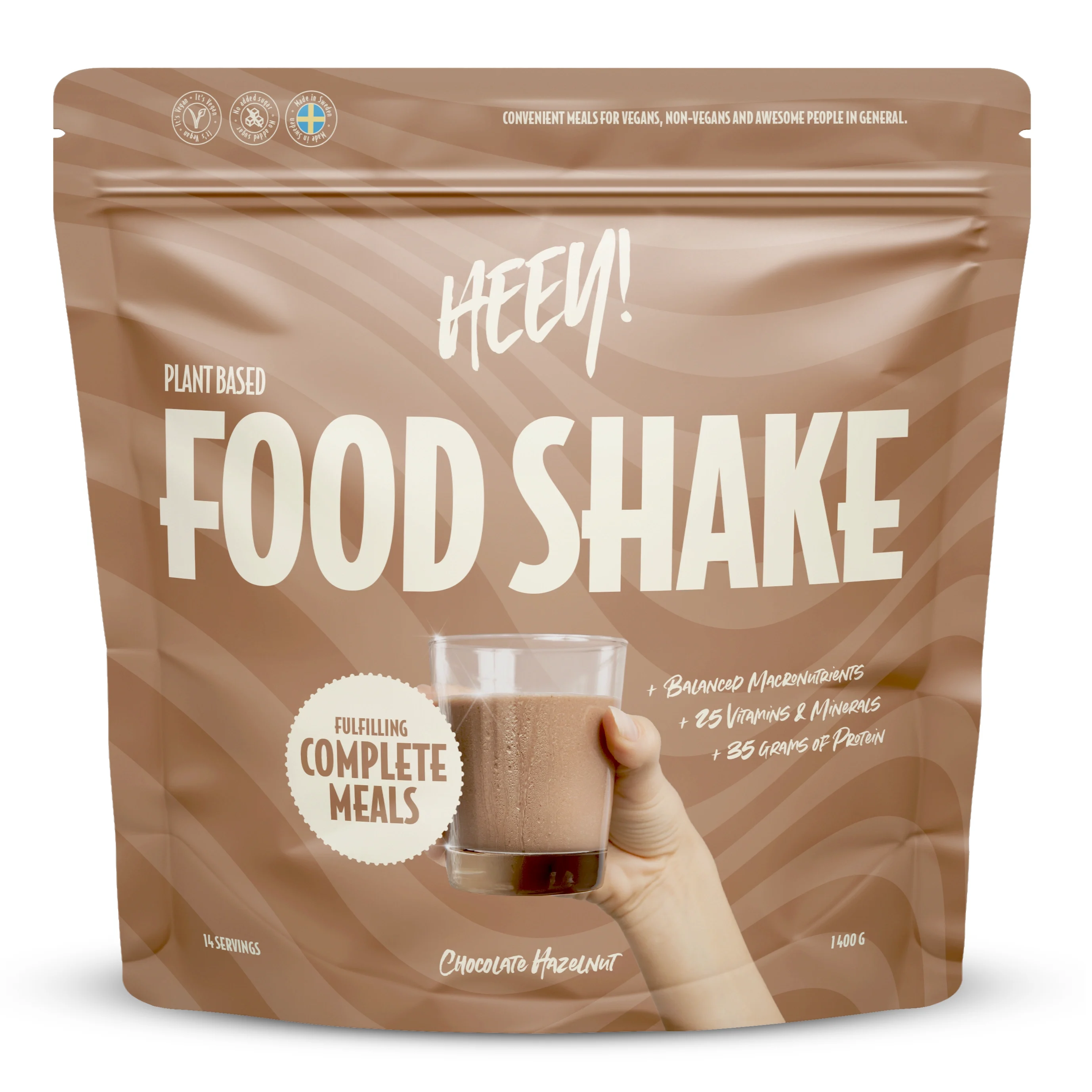 Heey! Vegan Food Shake Choklad Hasselnöt 1,4 kg från Heey! – köp hos Apotek Hjärtat