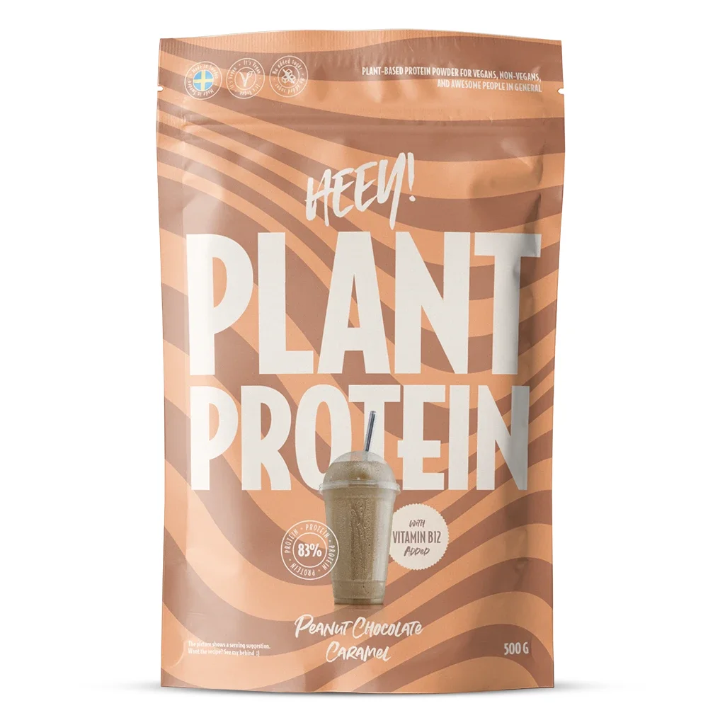 Heey! Veganskt Protein Jordnöt Choklad Karamell 500 g från Heey! – köp hos Apotek Hjärtat