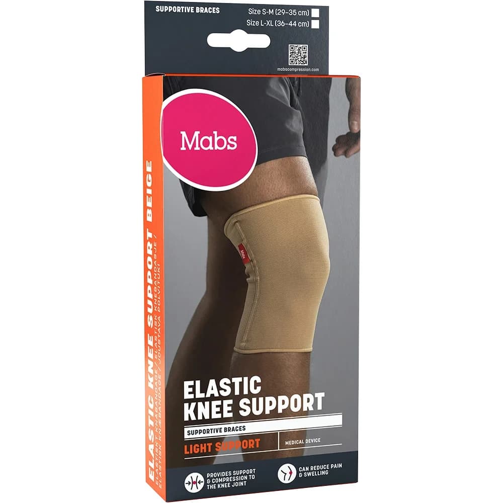 Mabs Elastiskt Knäbandage Beige S/M från Mabs – köp hos Apotek Hjärtat