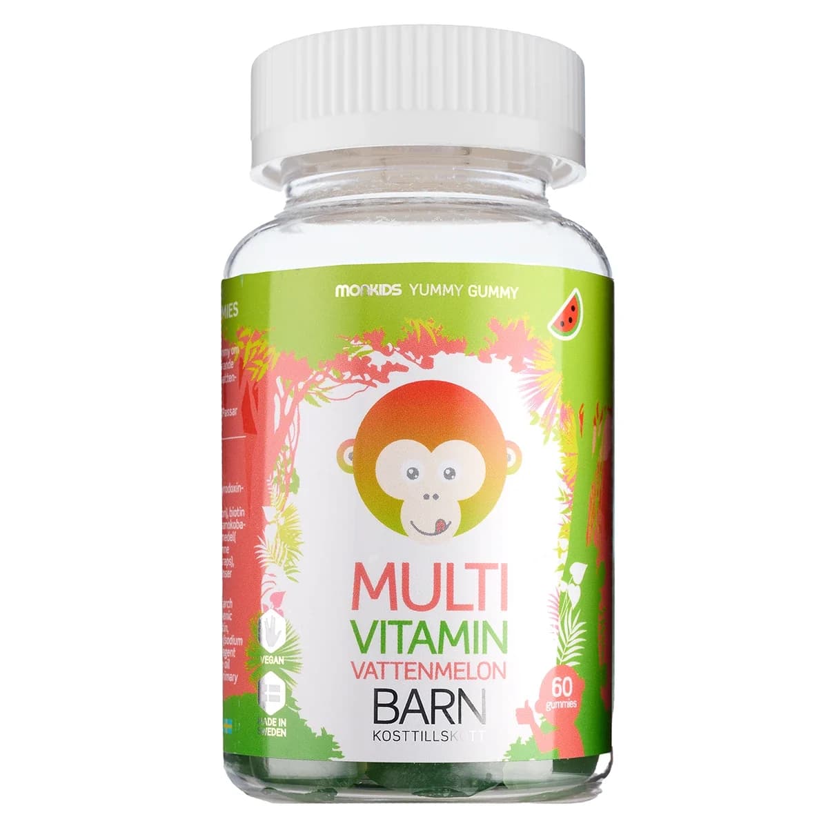 Monkids Multivitamin Barn Vattenmelon 60st från Monkids – köp hos Apotek Hjärtat