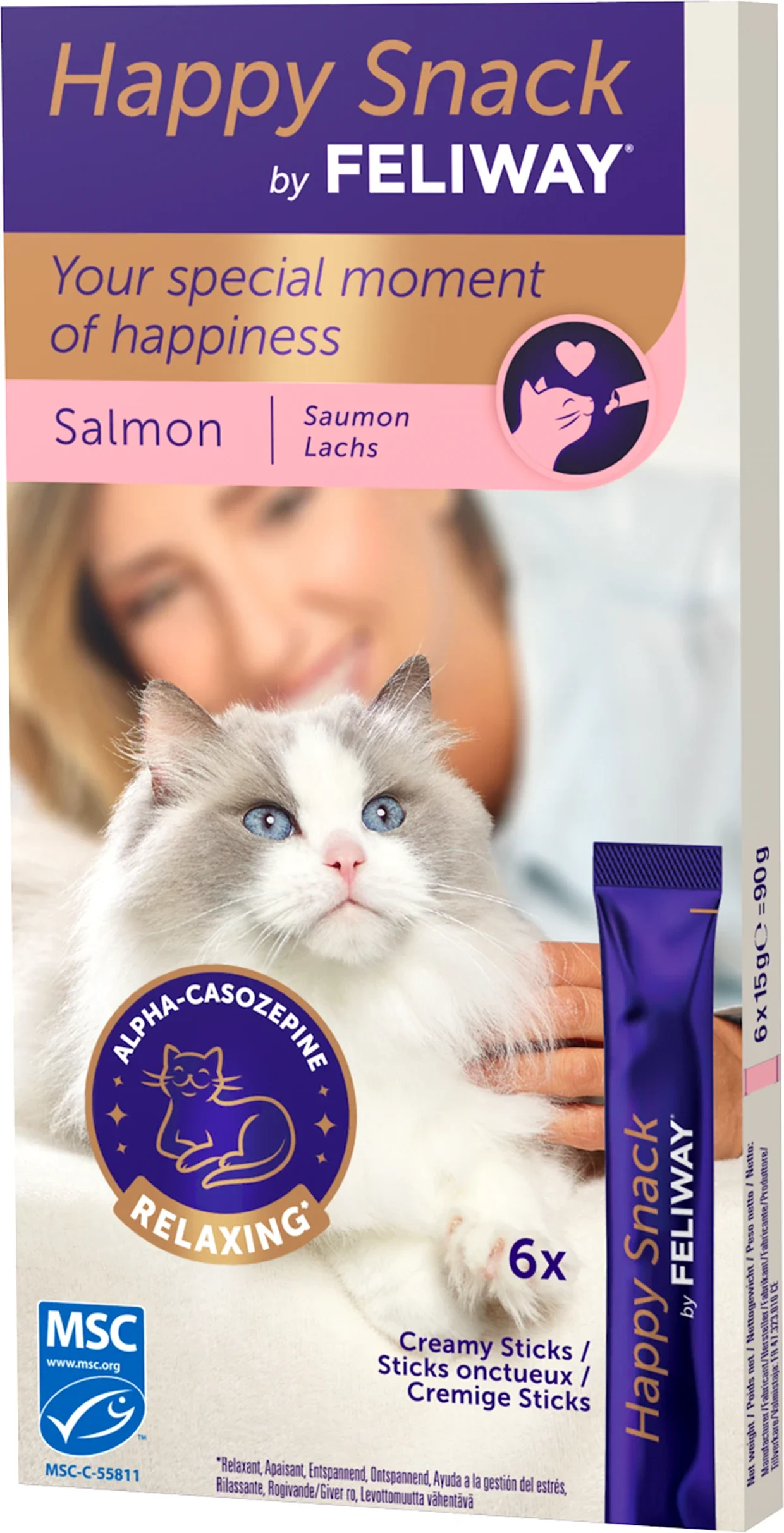 Feliway Happy Snack Lax 6 st från FELIWAY – köp hos Apotek Hjärtat