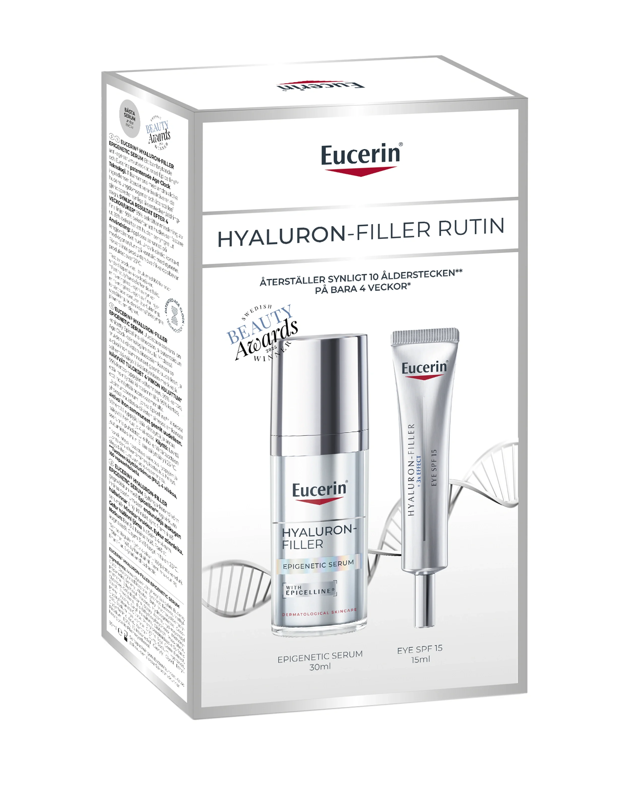 Eucerin Hyaluron-Filler Epigenetic Serum + Eye Gift Set 30+15 ml från Eucerin – köp hos Apotek Hjärtat