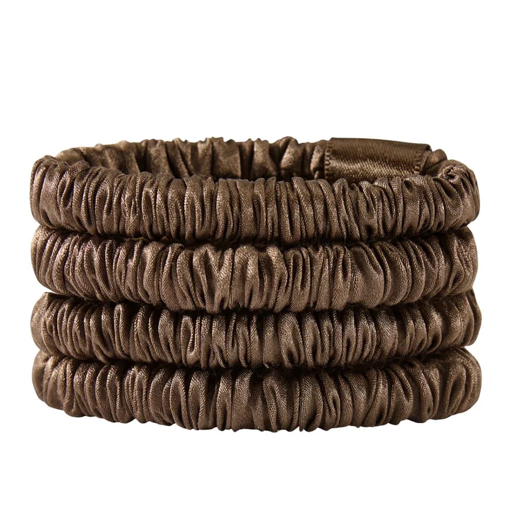 Lenoites Mulberry Silk Skinny Scrunchies Dark Brown från Lenoites – köp hos Apotek Hjärtat