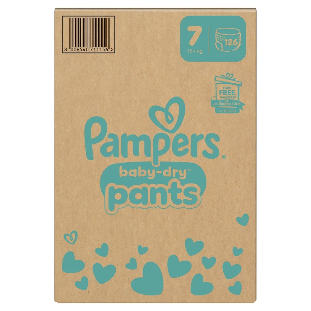 Pampers Baby-Dry stl 7 15 kg+ 126 st från Pampers – köp hos Apotek Hjärtat