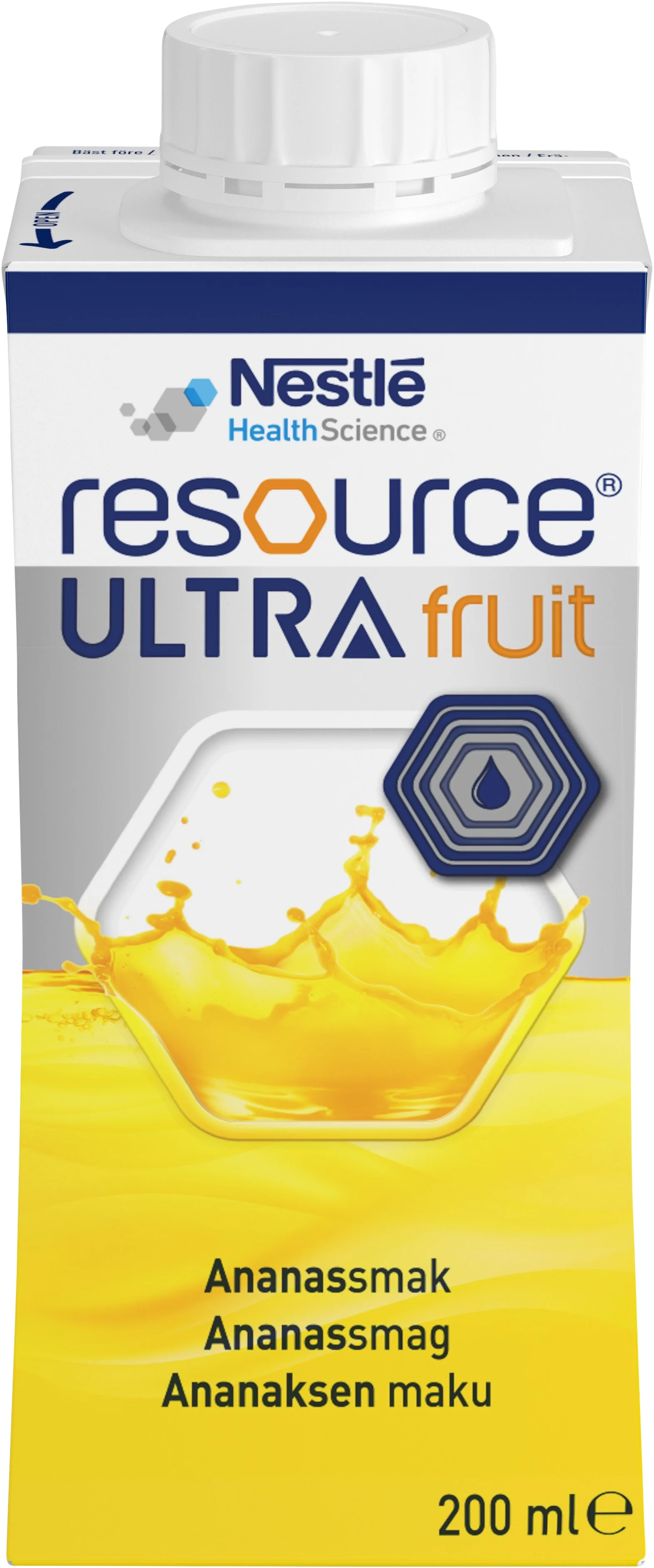 Resource Ultra Fruit Ananas 4x200 ml från Resource – köp hos Apotek Hjärtat