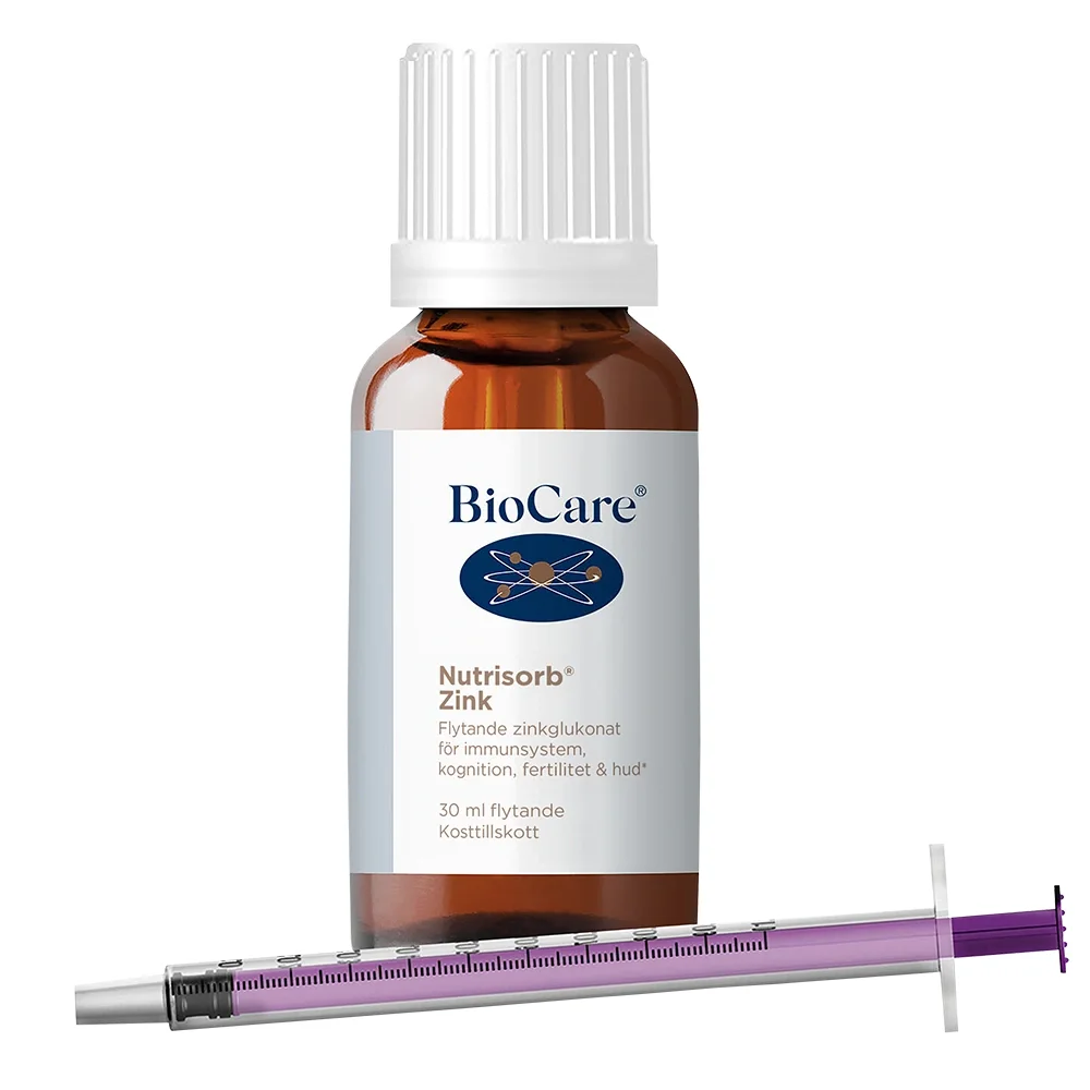 BioCare Nutrisorb® Zink 30 ml från BioCare – köp hos Apotek Hjärtat