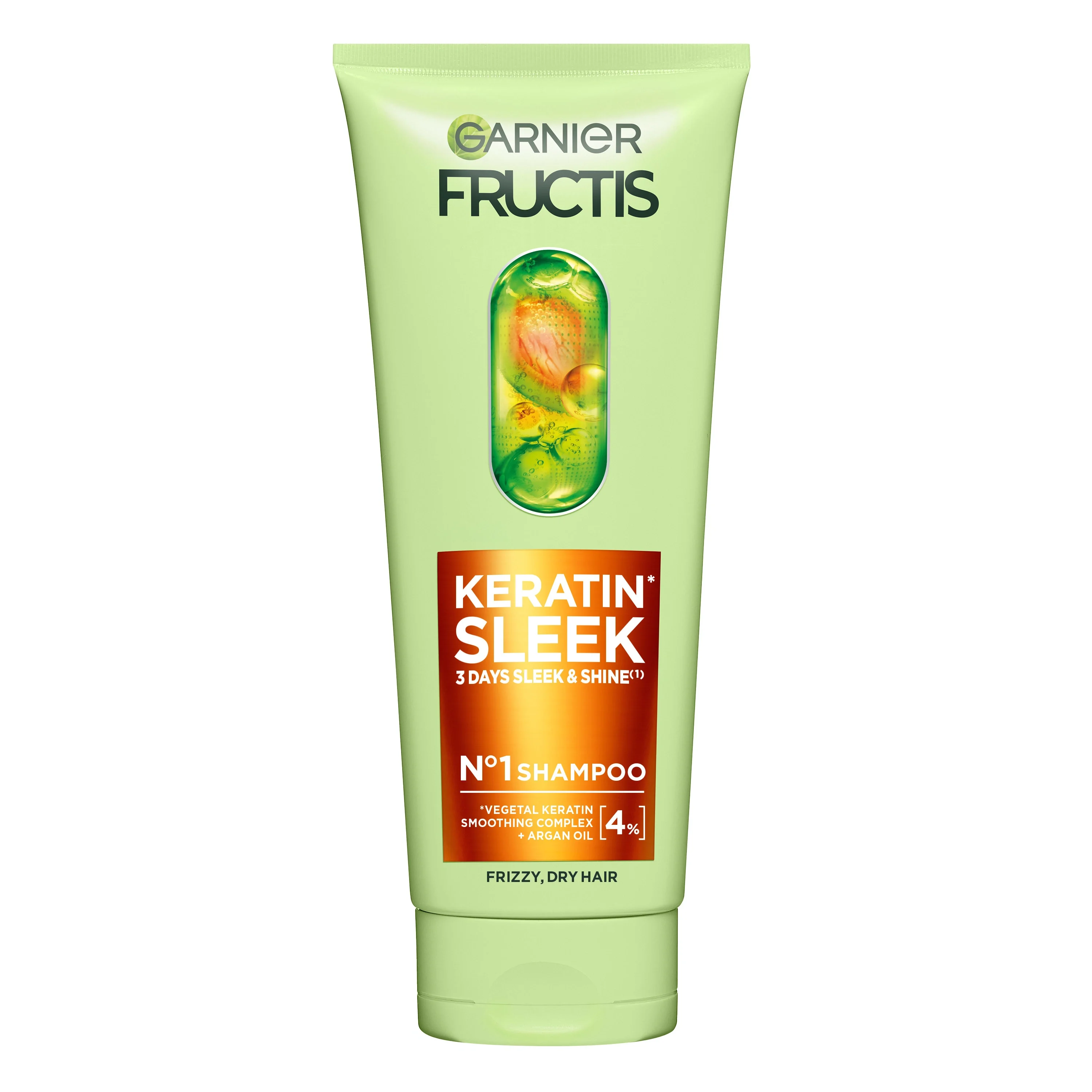 Garnier Fructis Keratin Sleek Schampo för frissigt hår 200 ml från Garnier – köp hos Apotek Hjärtat