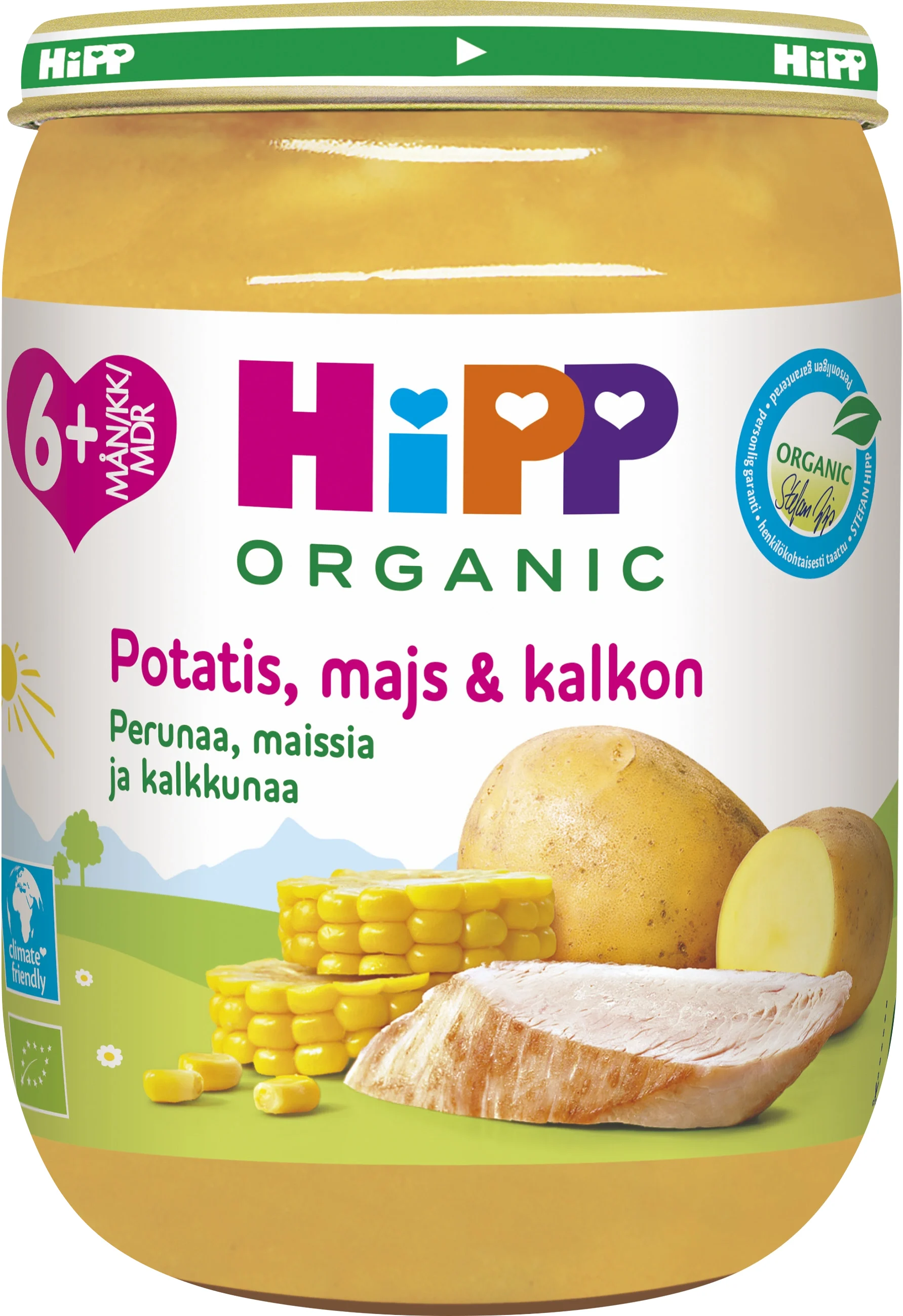 HiPP Potatis, majs & kalkon 6 mån 190 g från HiPP – köp hos Apotek Hjärtat