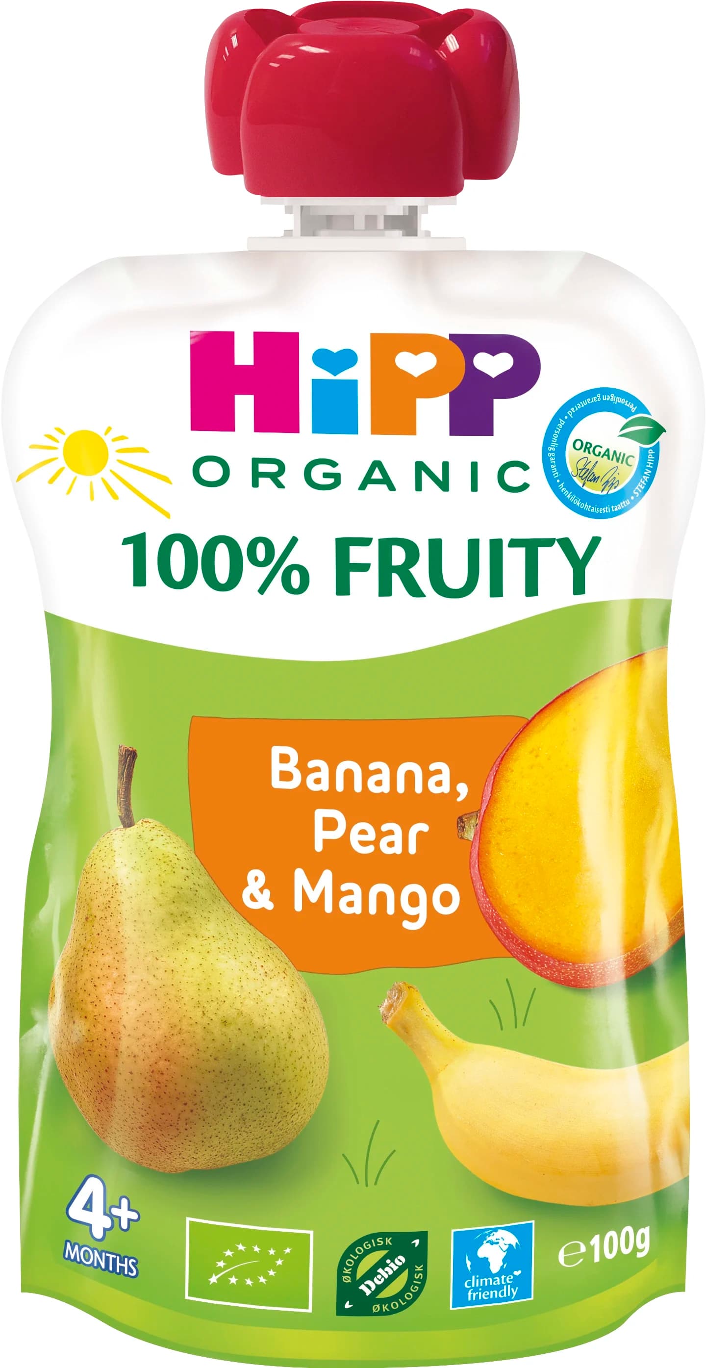 HiPP Klämmis banan, päron & mango 4 mån 100 g från HiPP – köp hos Apotek Hjärtat