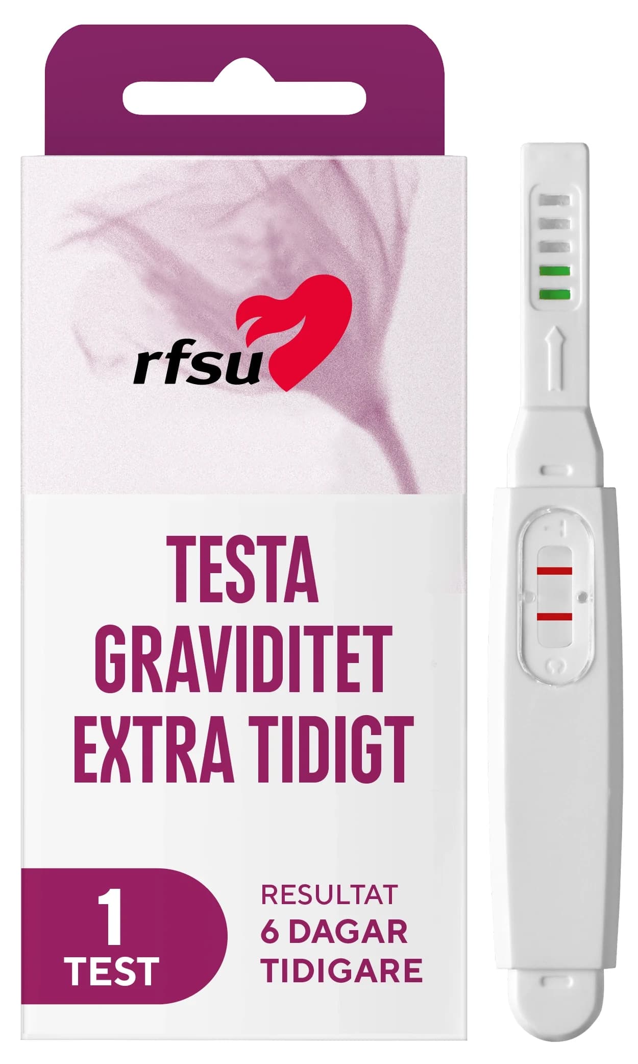 RFSU Early Tidigt Graviditetstest 1-pack från RFSU – köp hos Apotek Hjärtat