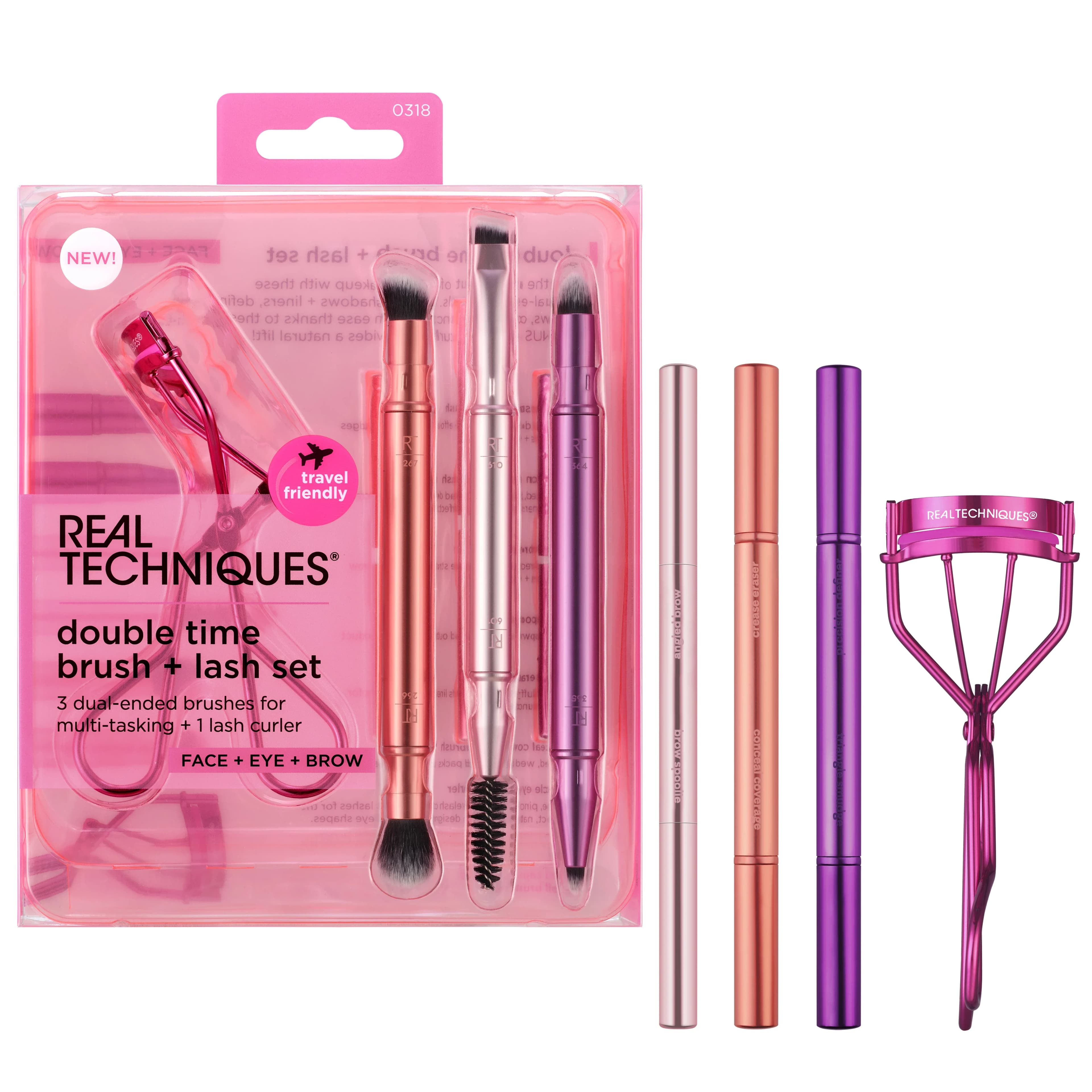 Real Technique Double Time Retractable Brush Set från Real Techniques – köp hos Apotek Hjärtat
