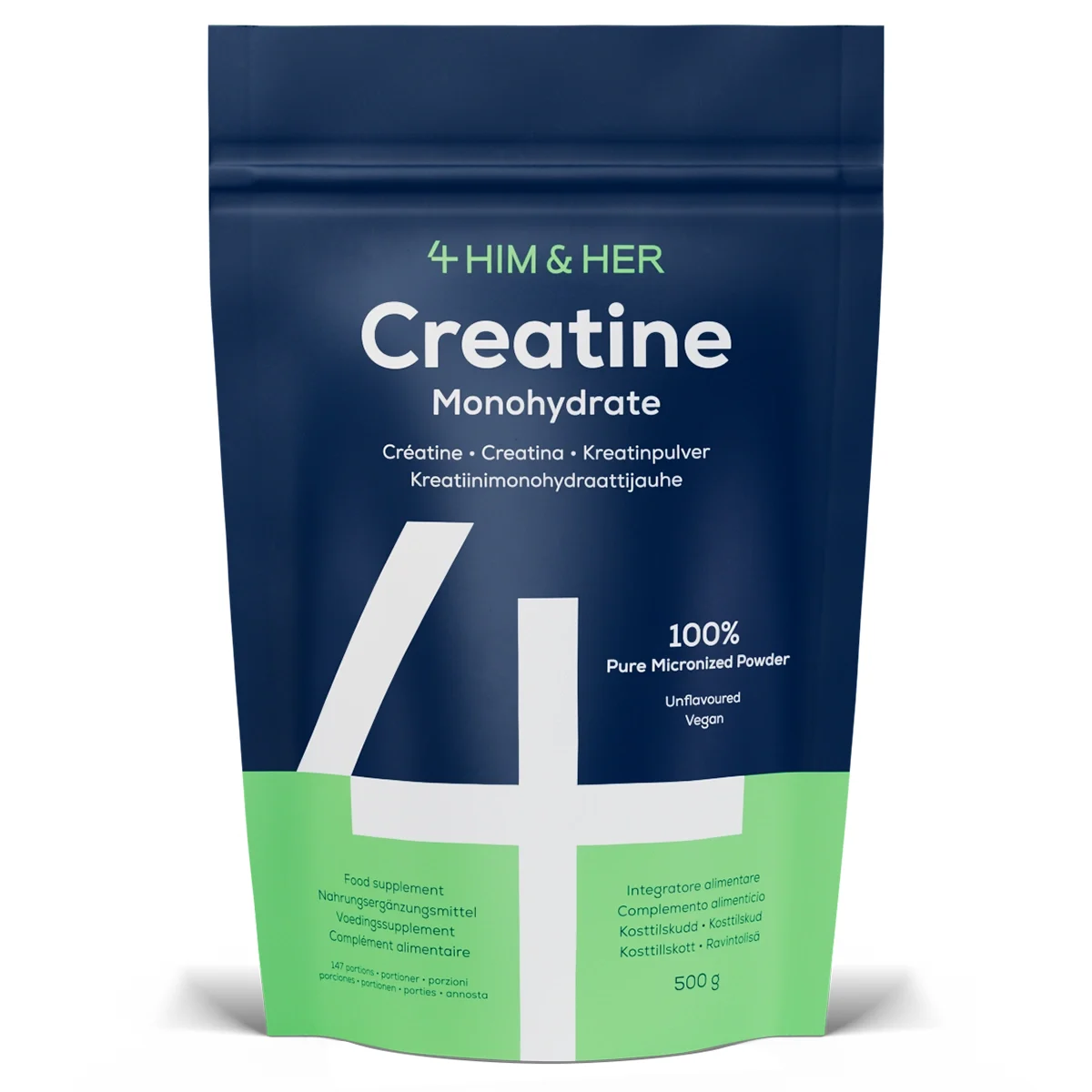 4Him&Her Creatine Monohydrate Kreatinpulver 500 g från 4Him&Her – köp hos Apotek Hjärtat