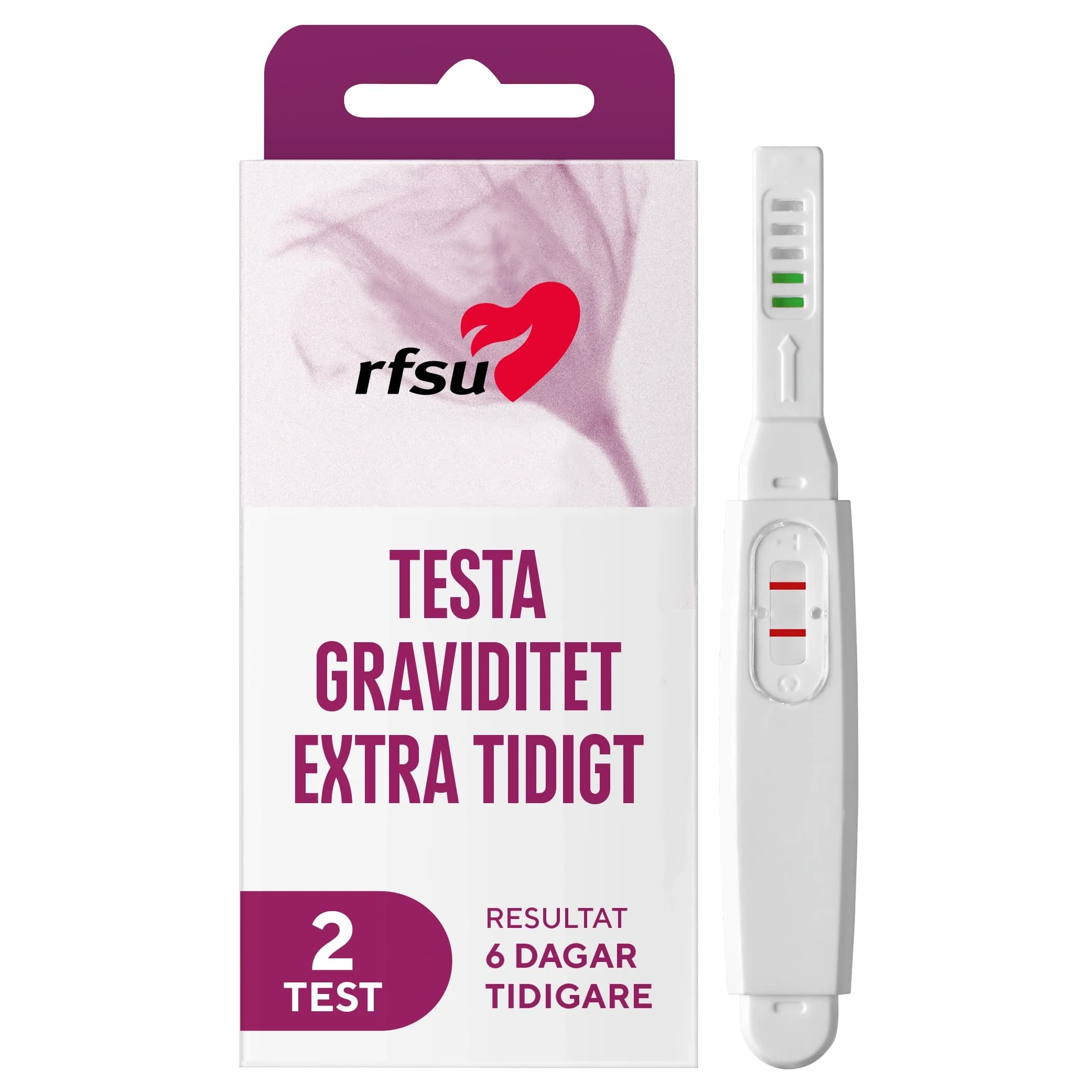 RFSU Early Tidigt Graviditestest 2-pack från RFSU – köp hos Apotek Hjärtat