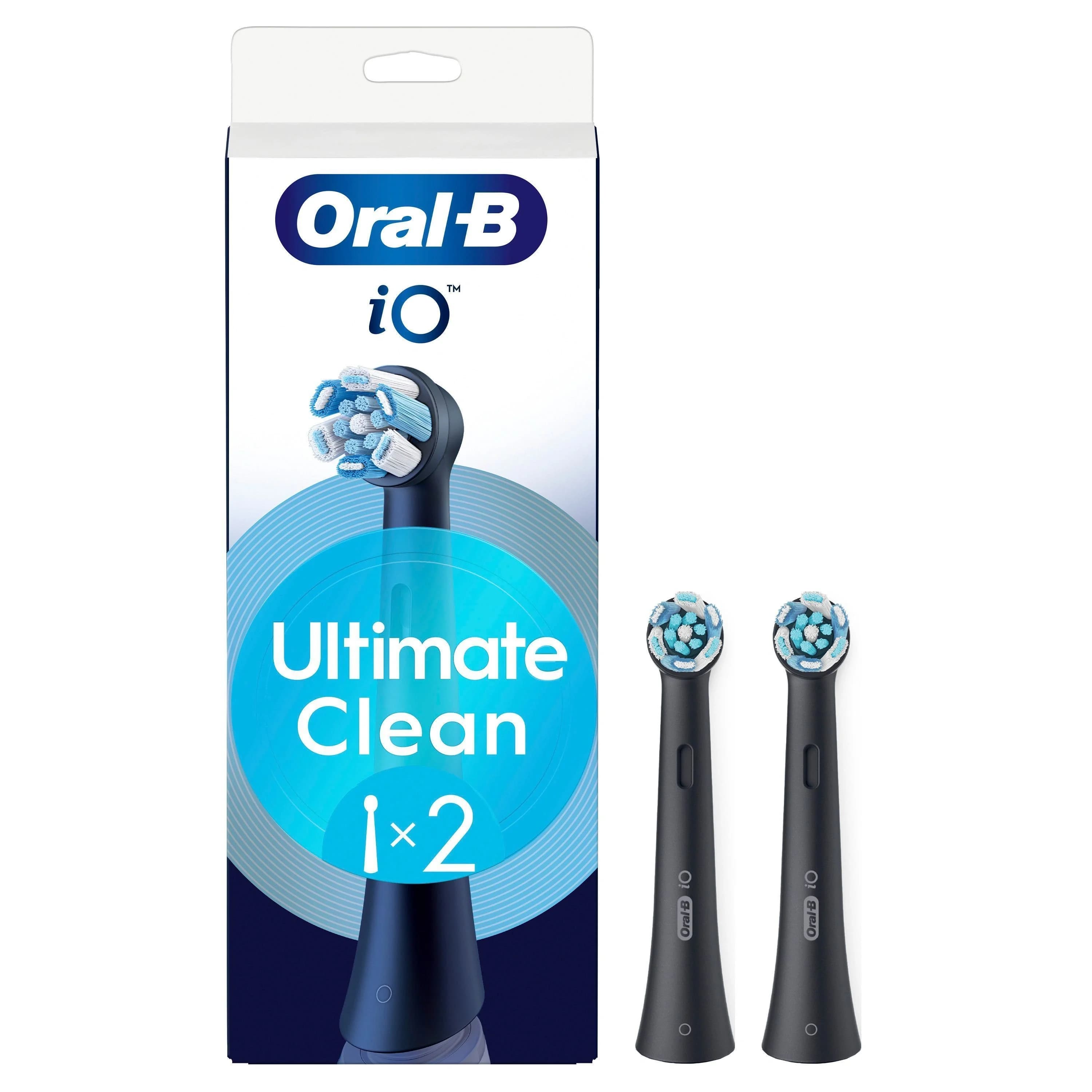 Oral-B iO Ultimate Clean Black Borsthuvud 2-pack från Oral-B – köp hos Apotek Hjärtat