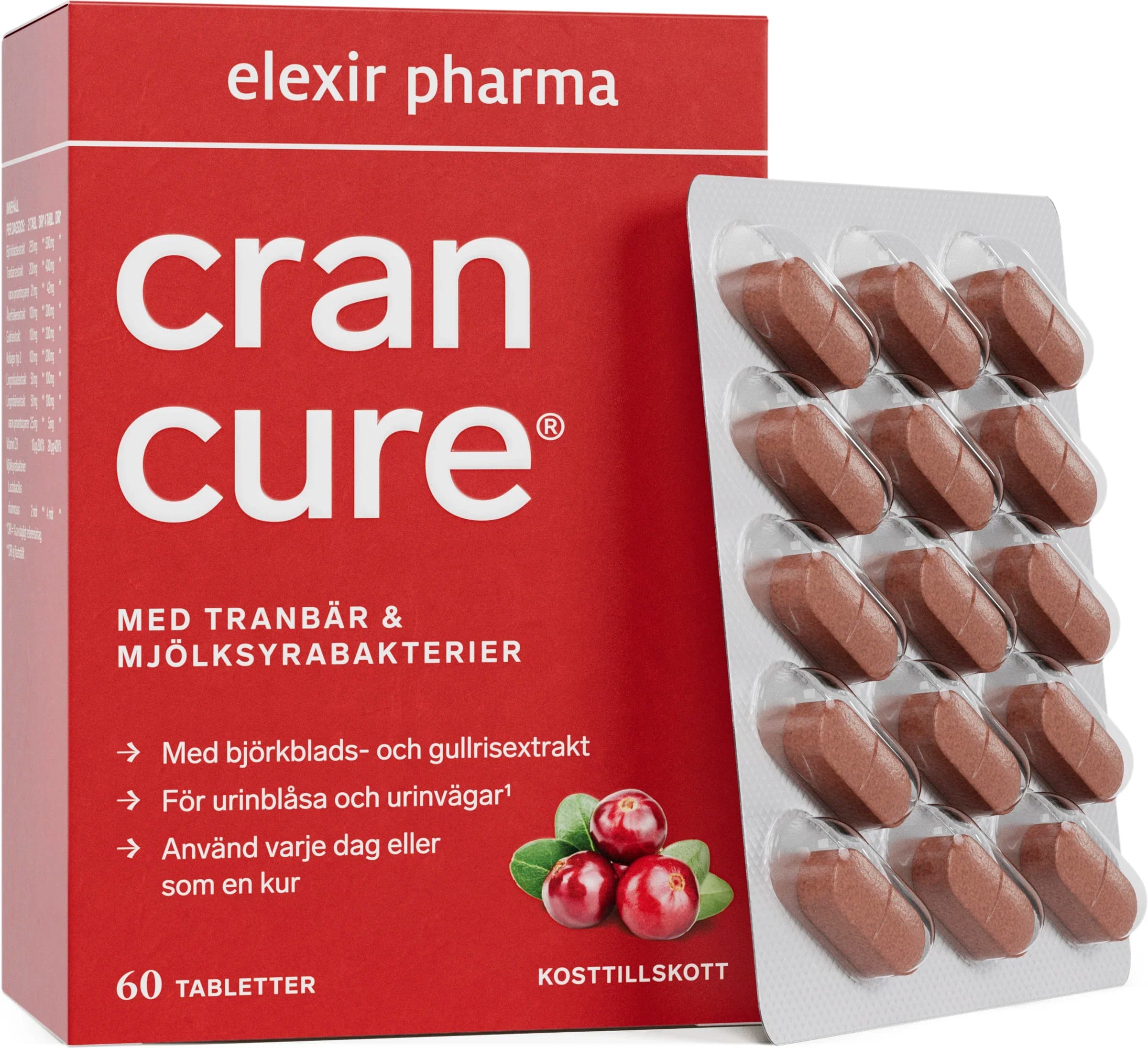 Elexir Pharma Cran Cure® 60 tabletter från Elexir Pharma – köp hos Apotek Hjärtat