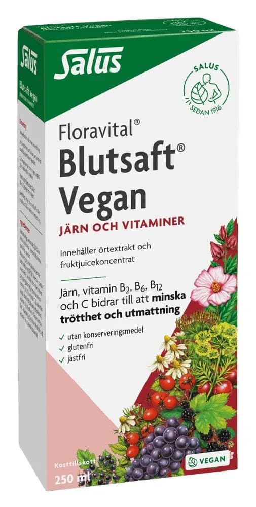 Blutsaft Vegan 250 ml från Blutsaft – köp hos Apotek Hjärtat