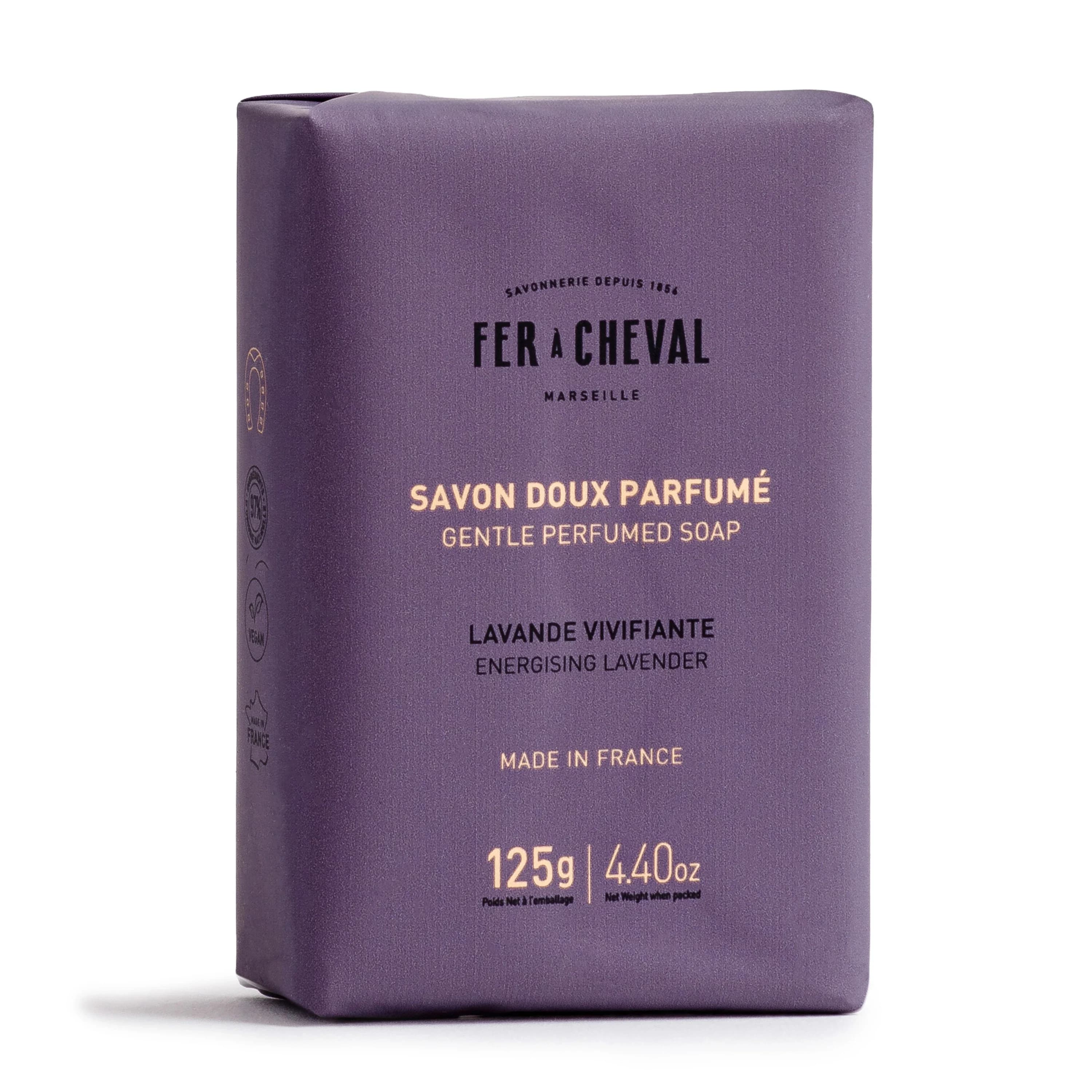 Fer à Cheval Fast Tvål Energising Lavender 125 g från Fer a Cheval – köp hos Apotek Hjärtat