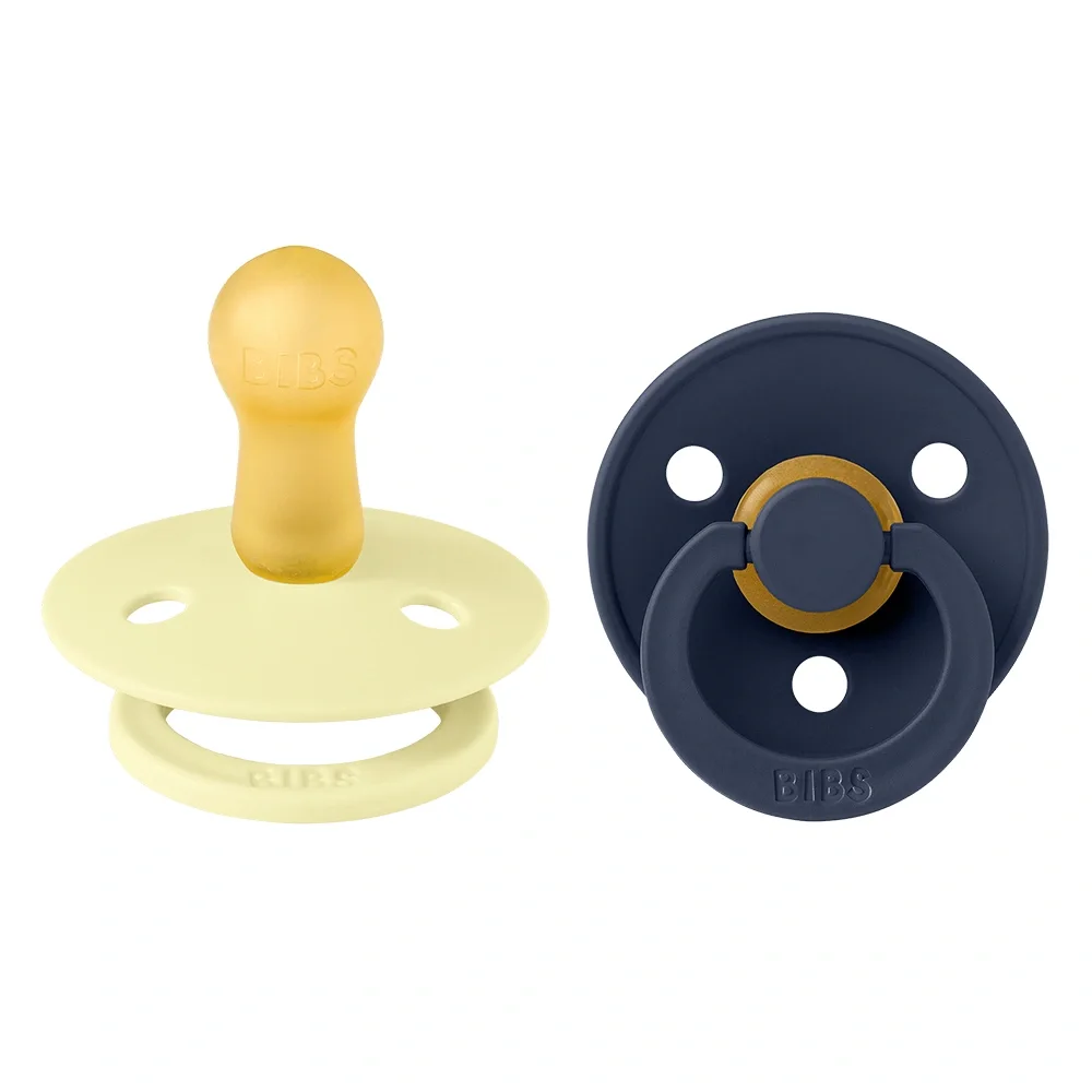 BIBS Pacifier Colour Latex Luna/Deep Space 2 pack Size 2 från BIBS – köp hos Apotek Hjärtat