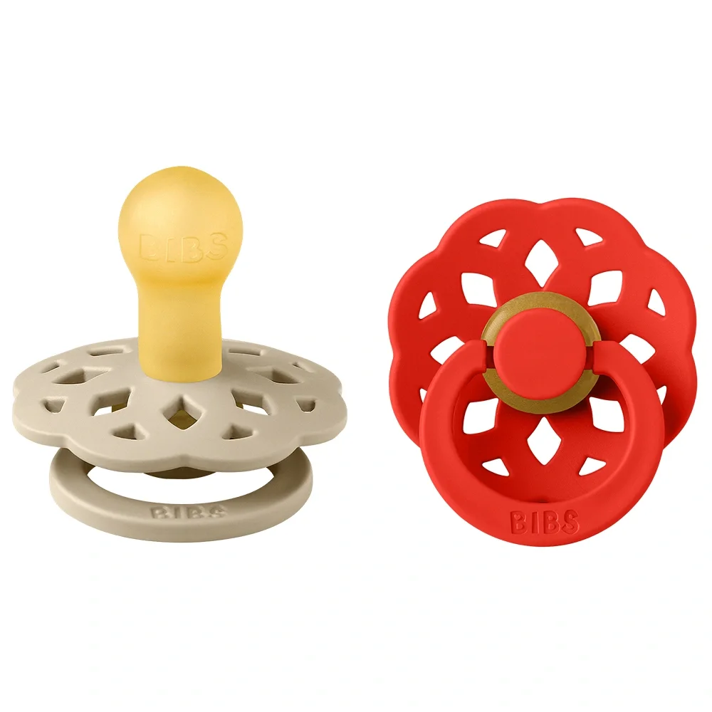BIBS Pacifier Boheme Latex Vanilla/Candy Apple 2 pack Size 2 från BIBS – köp hos Apotek Hjärtat