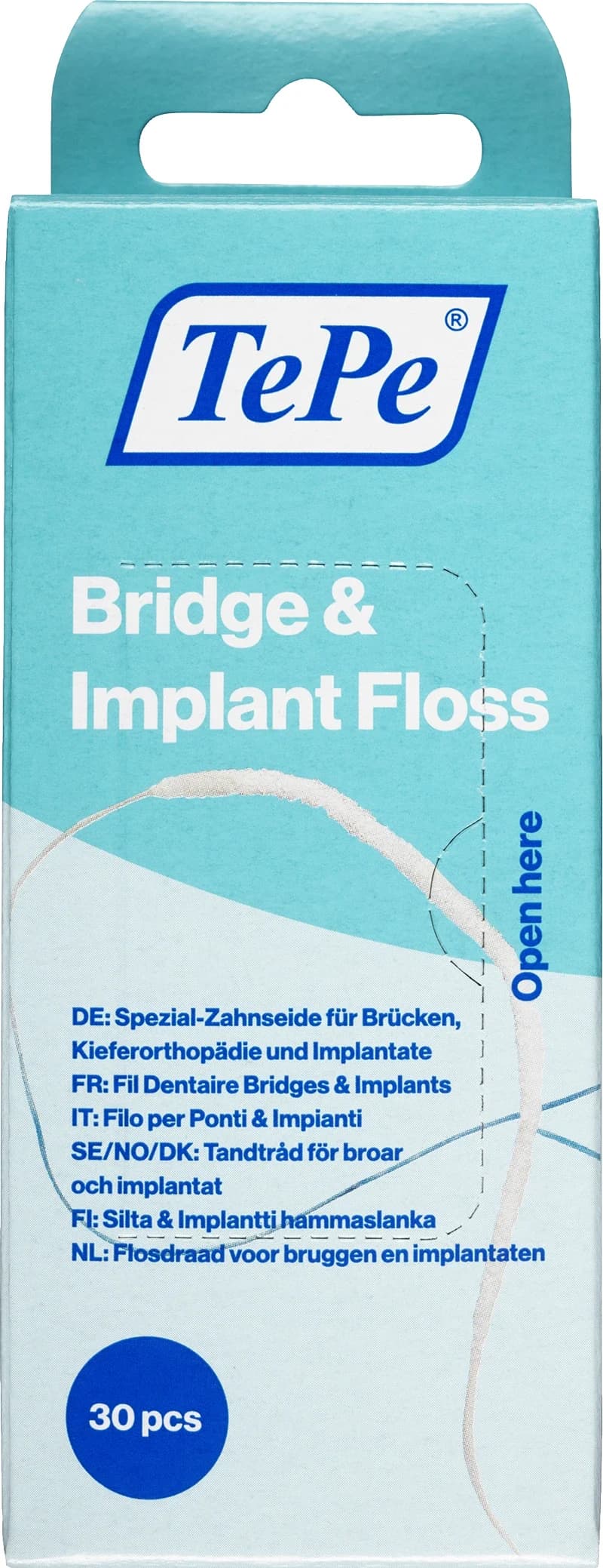 TePe Bridge & Implant Floss Tandtråd 30-pack från TePe – köp hos Apotek Hjärtat