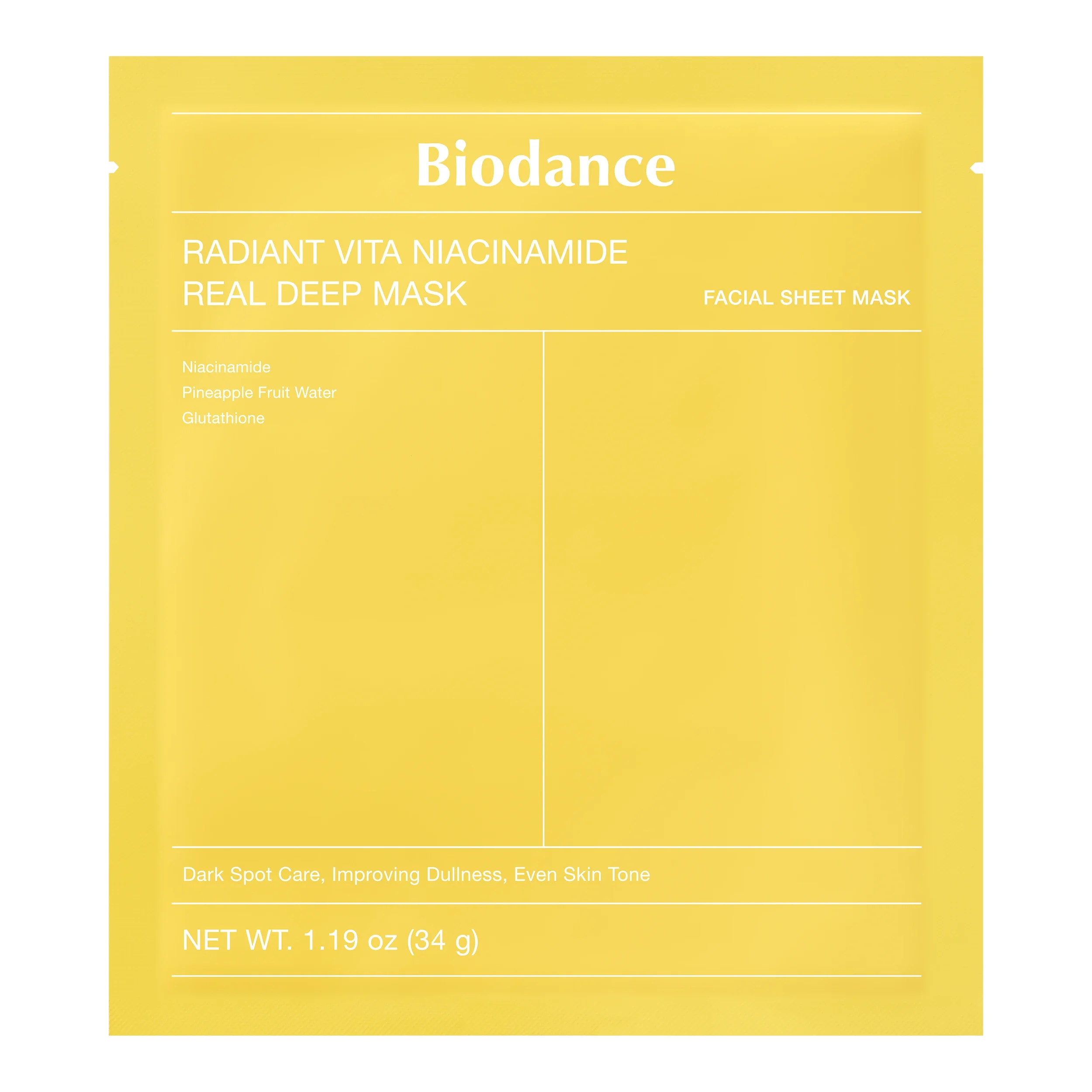 Biodance Radiant Vita Niacinamide Real Deep Mask 1 st från Biodance – köp hos Apotek Hjärtat