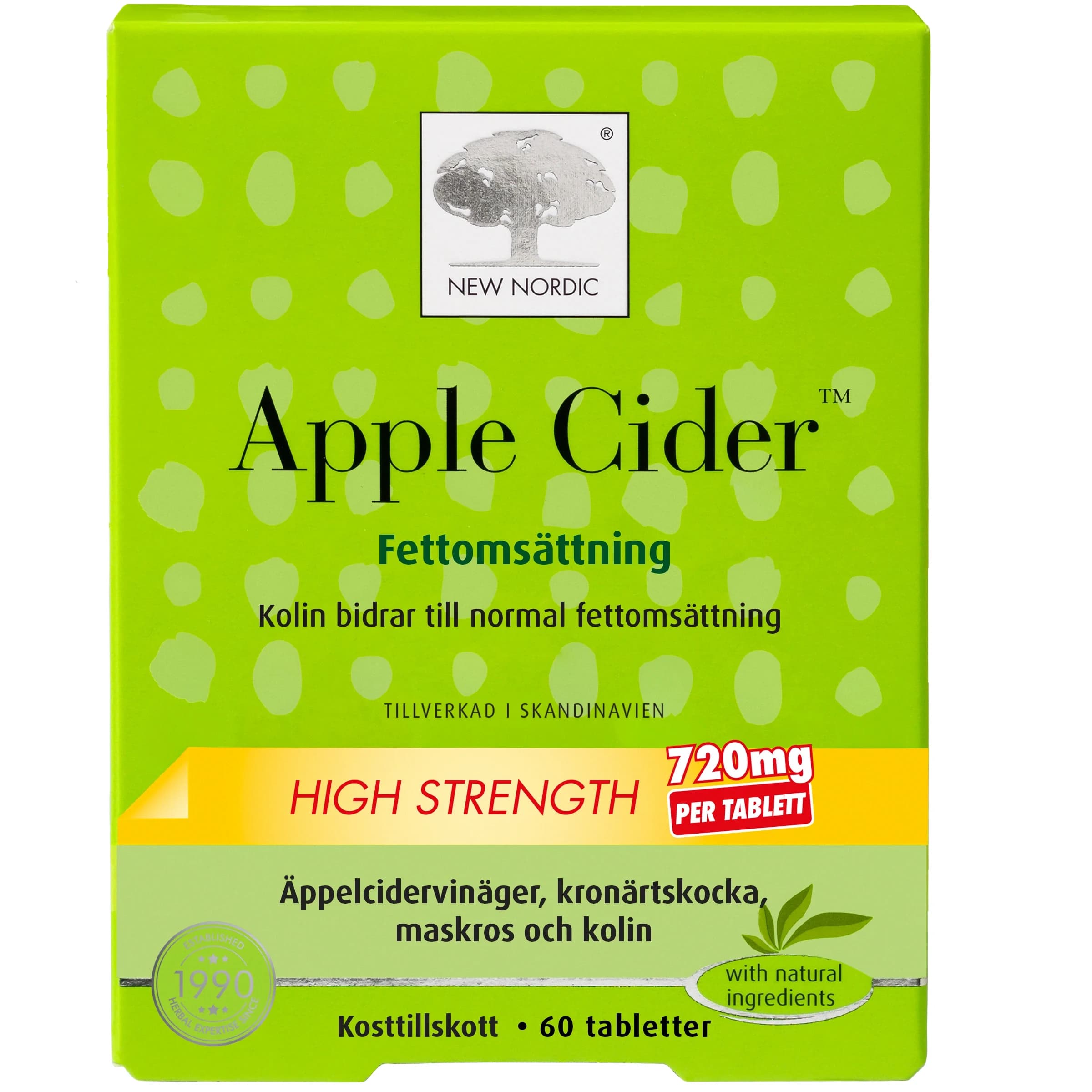 New Nordic Apple Cider High Strength 60 st från New Nordic - köp hos Apotek Hjärtat
